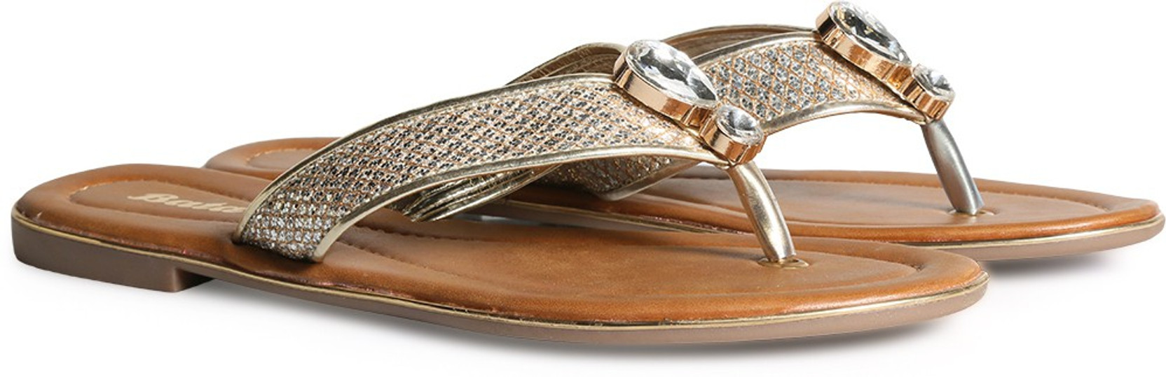 bata women's diamonte slippers