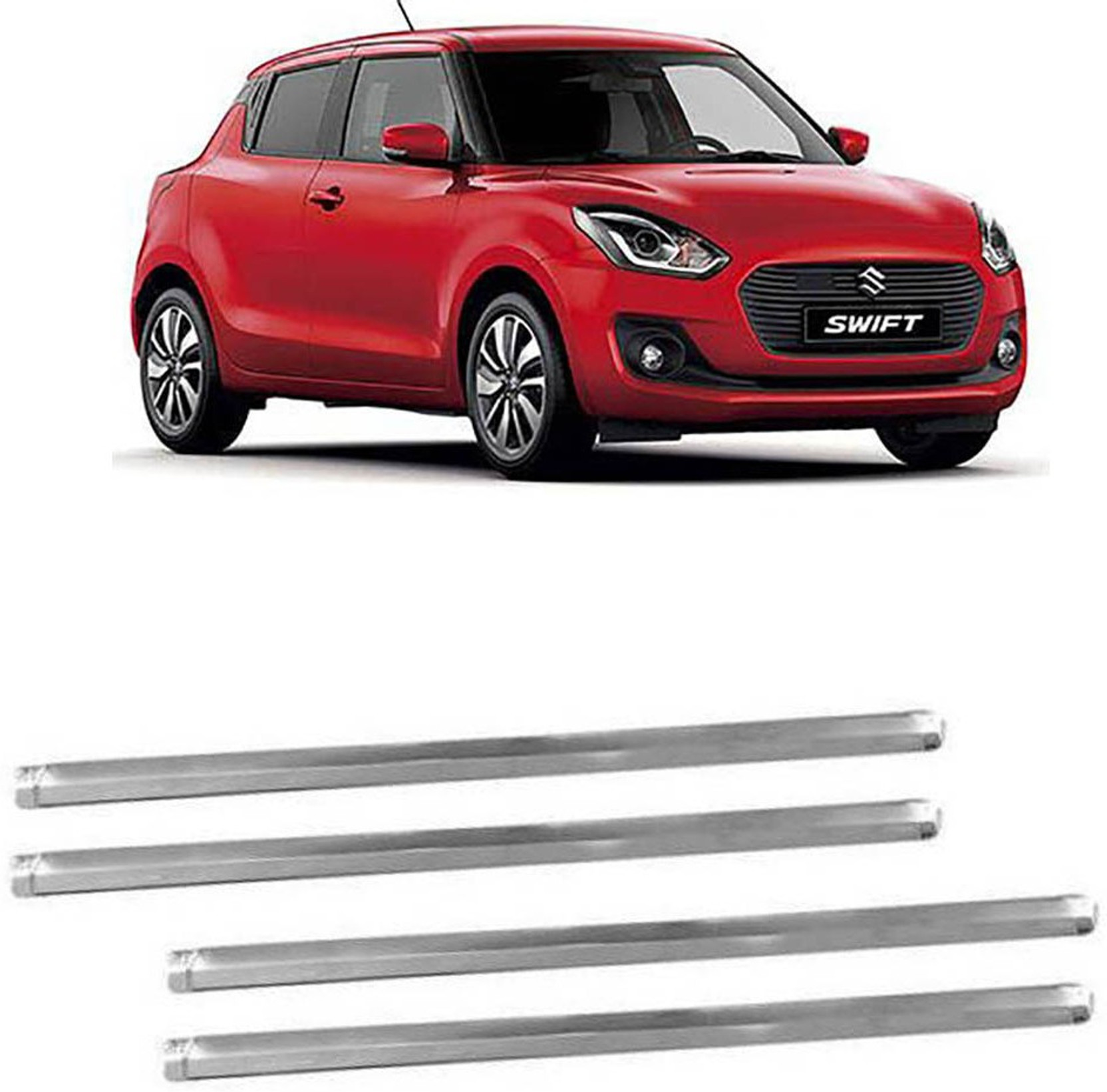 RED CAR BUMPER PROTECTOR PACK