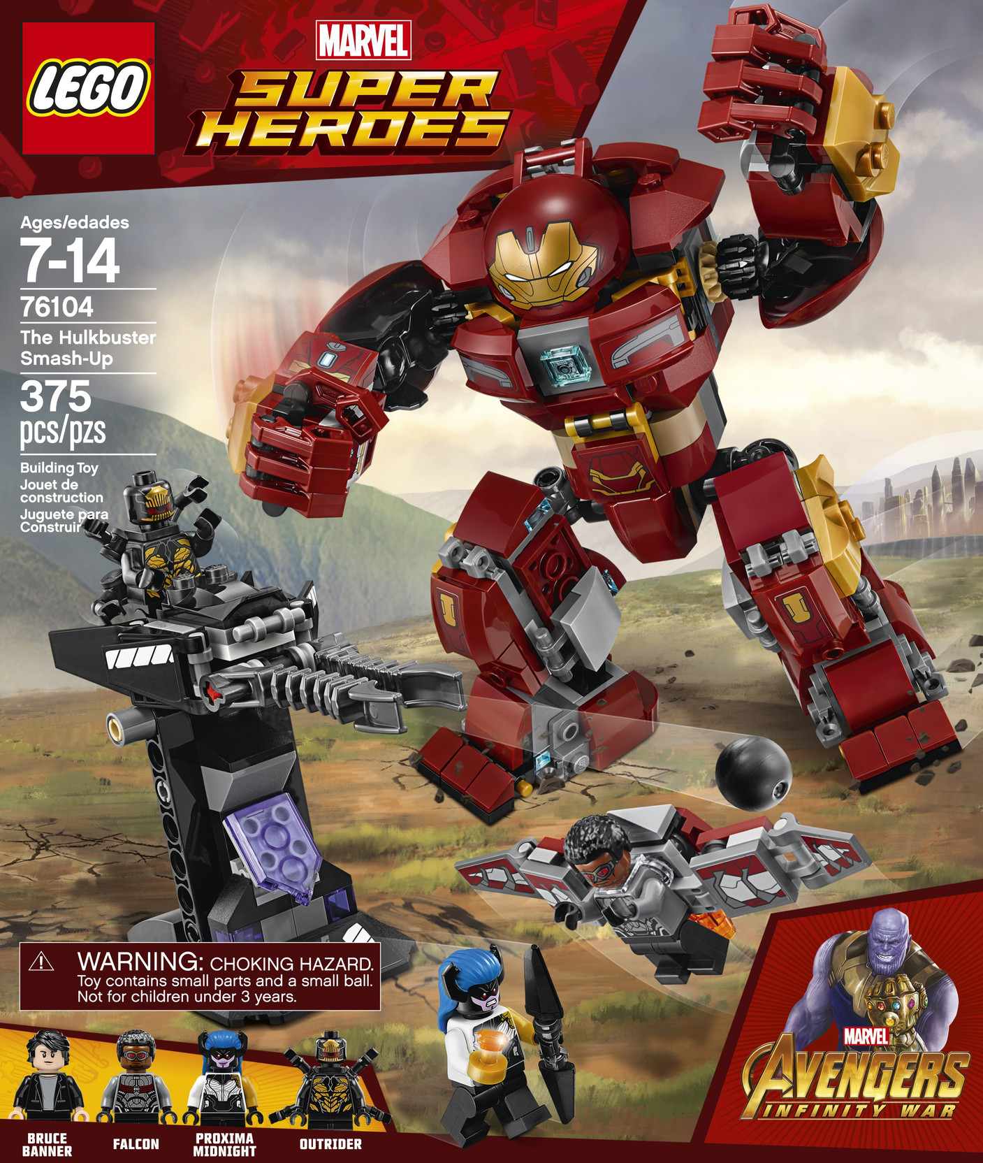 Avengers Infinity War Hulkbuster Light-Up Deluxe 8/" Figure Marvel Iron Man