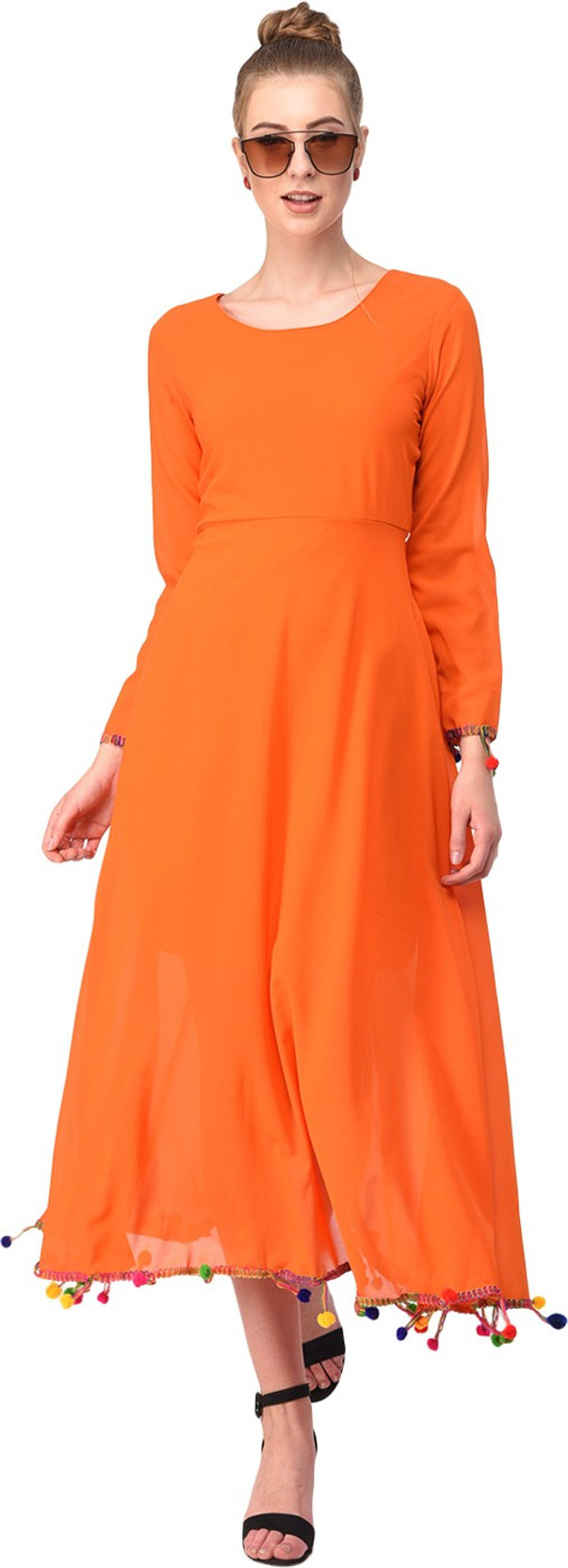 raabta white pom pom maxi dress