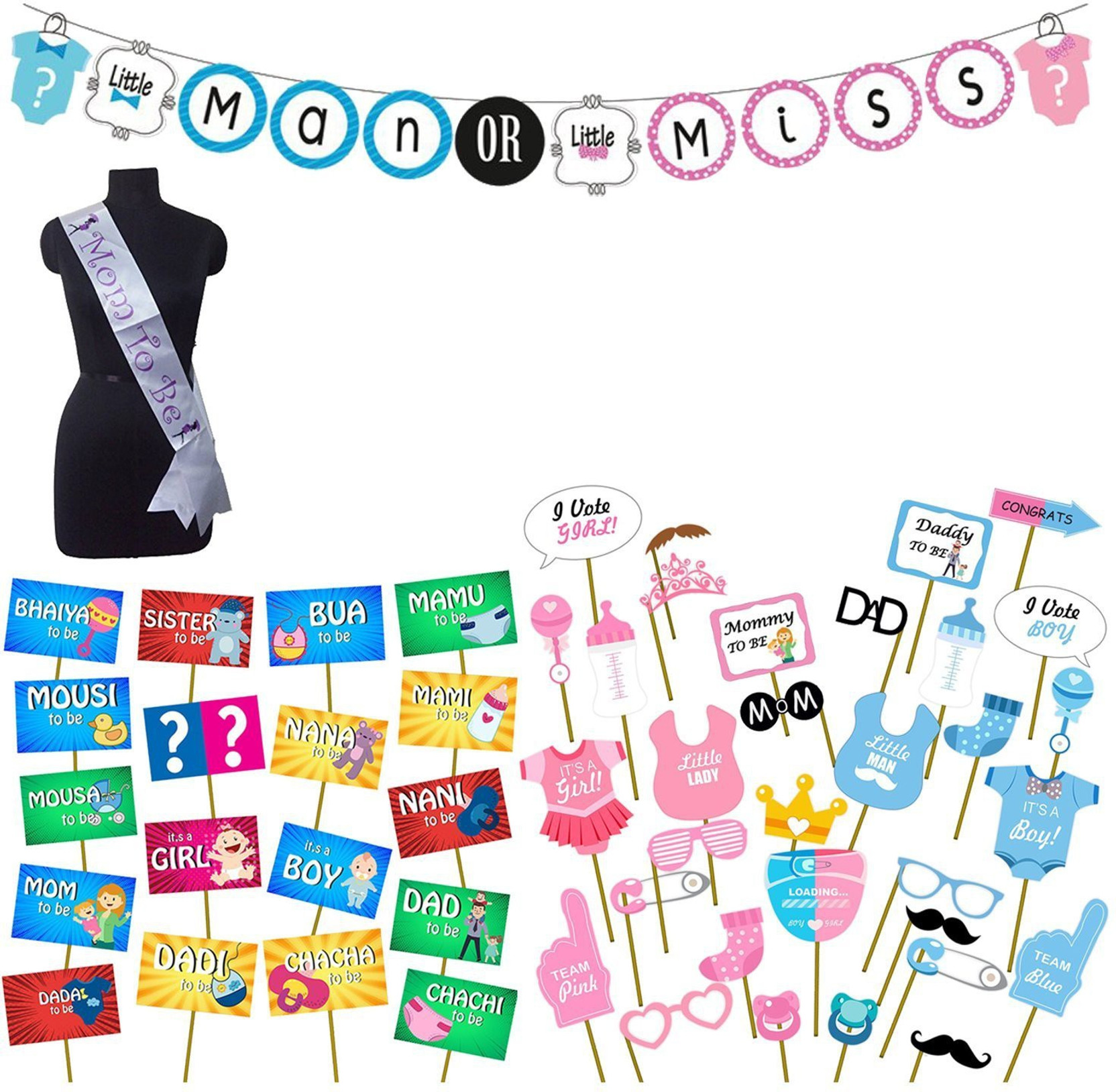 Party Propz Baby Shower Decoration Sto2197 Babpo09 Mom To Be Sash