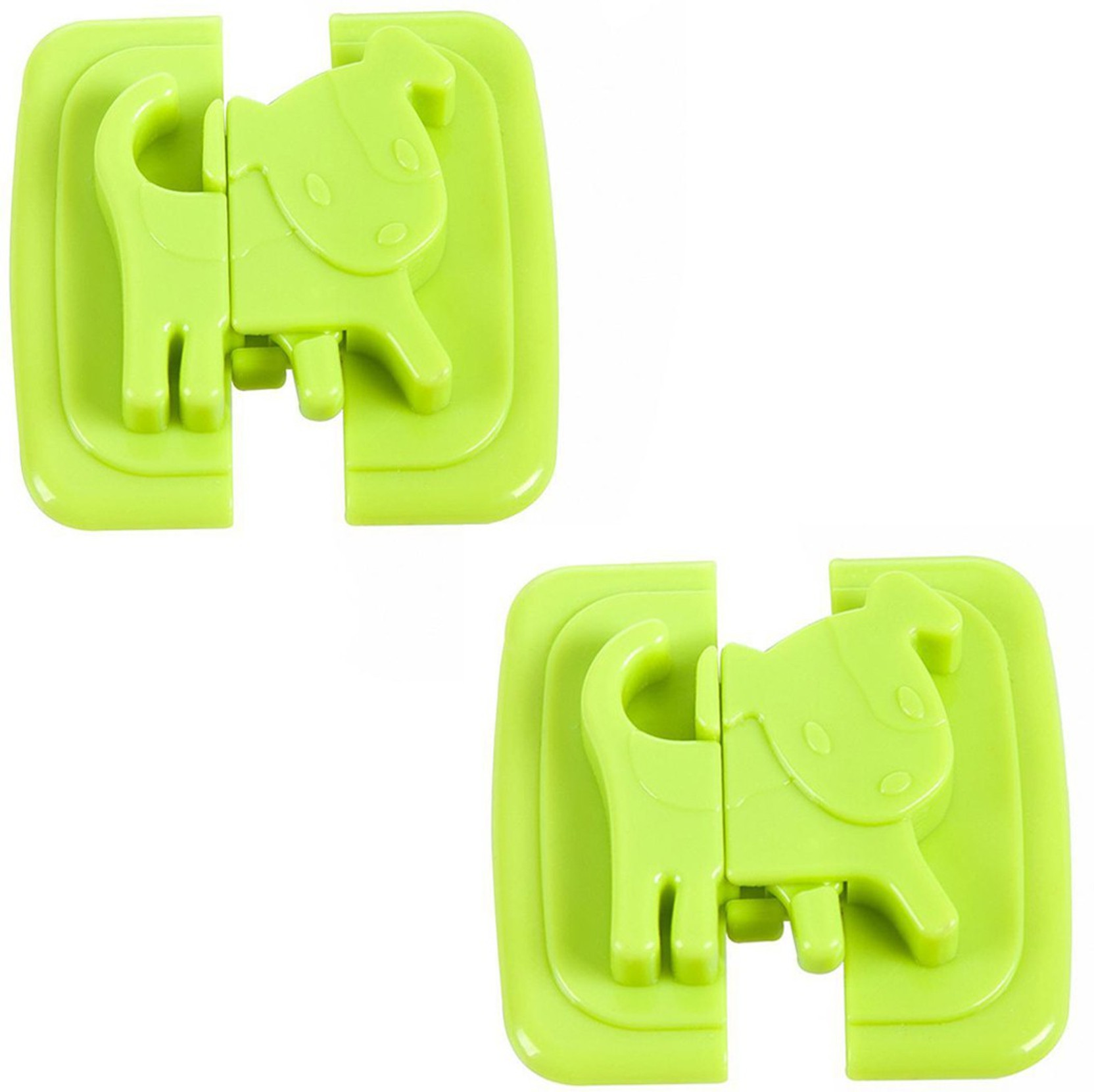 Daluci 2pc Cabinet Door Drawers Refrigerator Toilet Safety Plastic