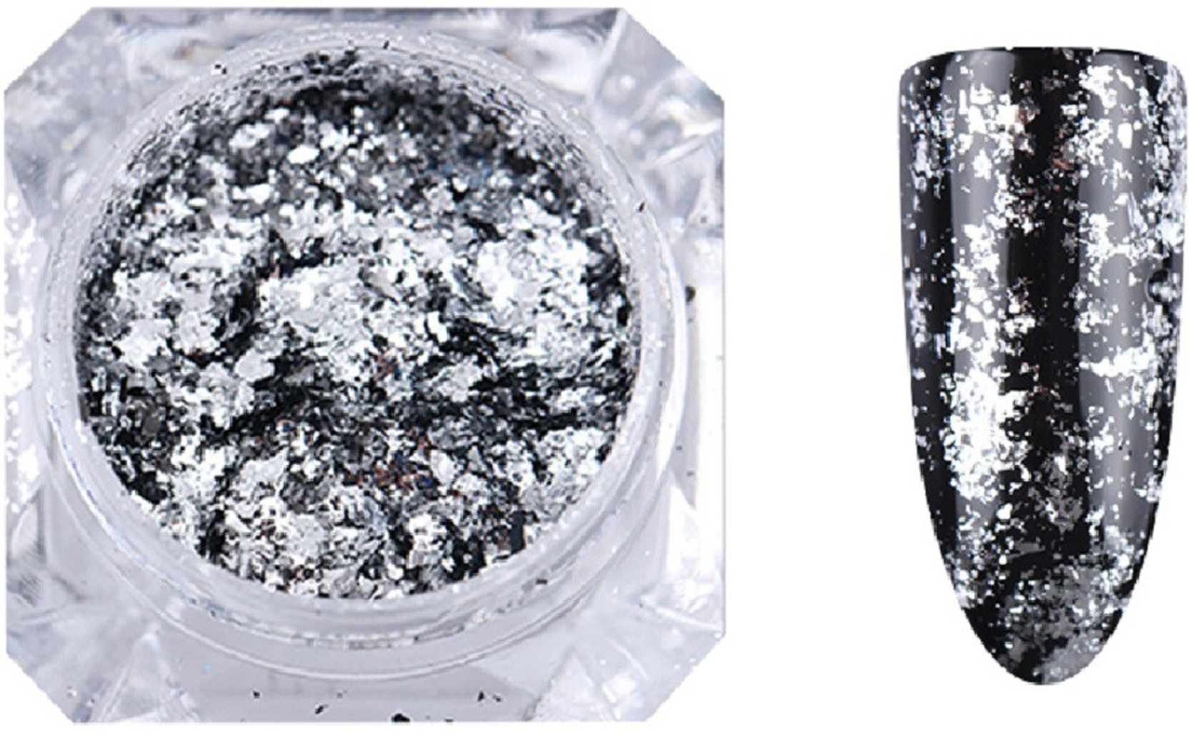 Metallic Mirror Nail Powder Super Shine Nail Glitters Red Gold