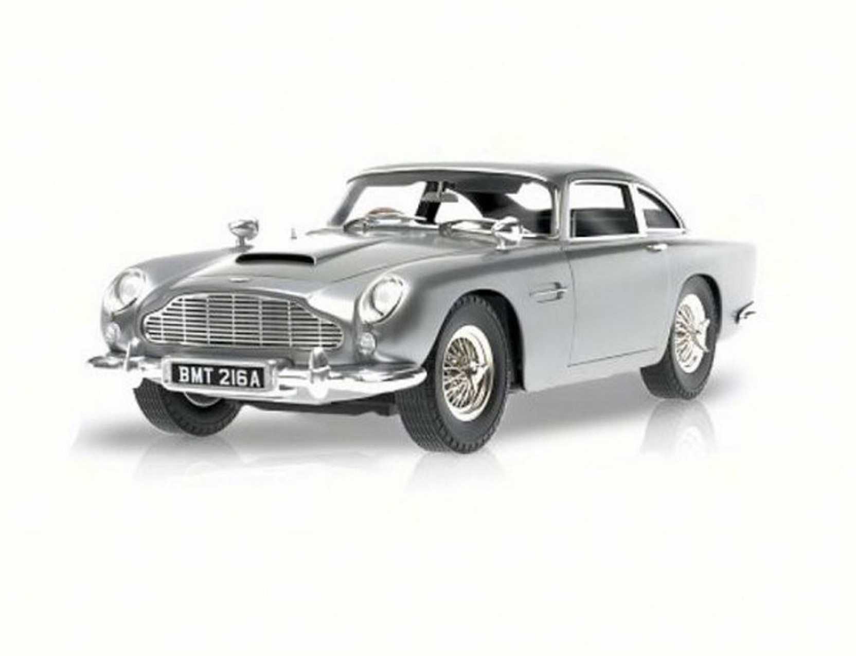 mattel/hot wheels james bond's goldfinger aston martin db5, silver