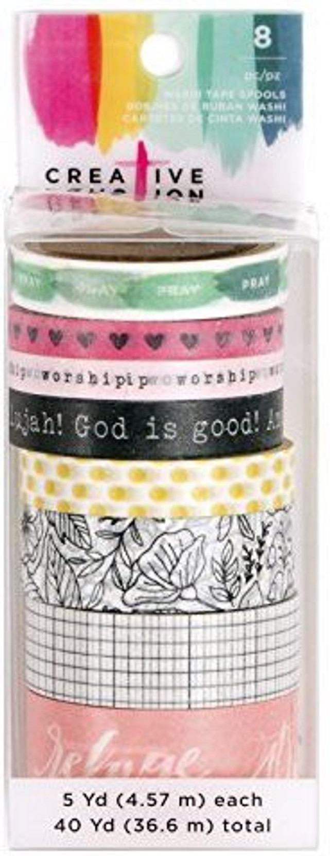 American Crafts 8 Roll Washi Tape 4 Creative Devotion