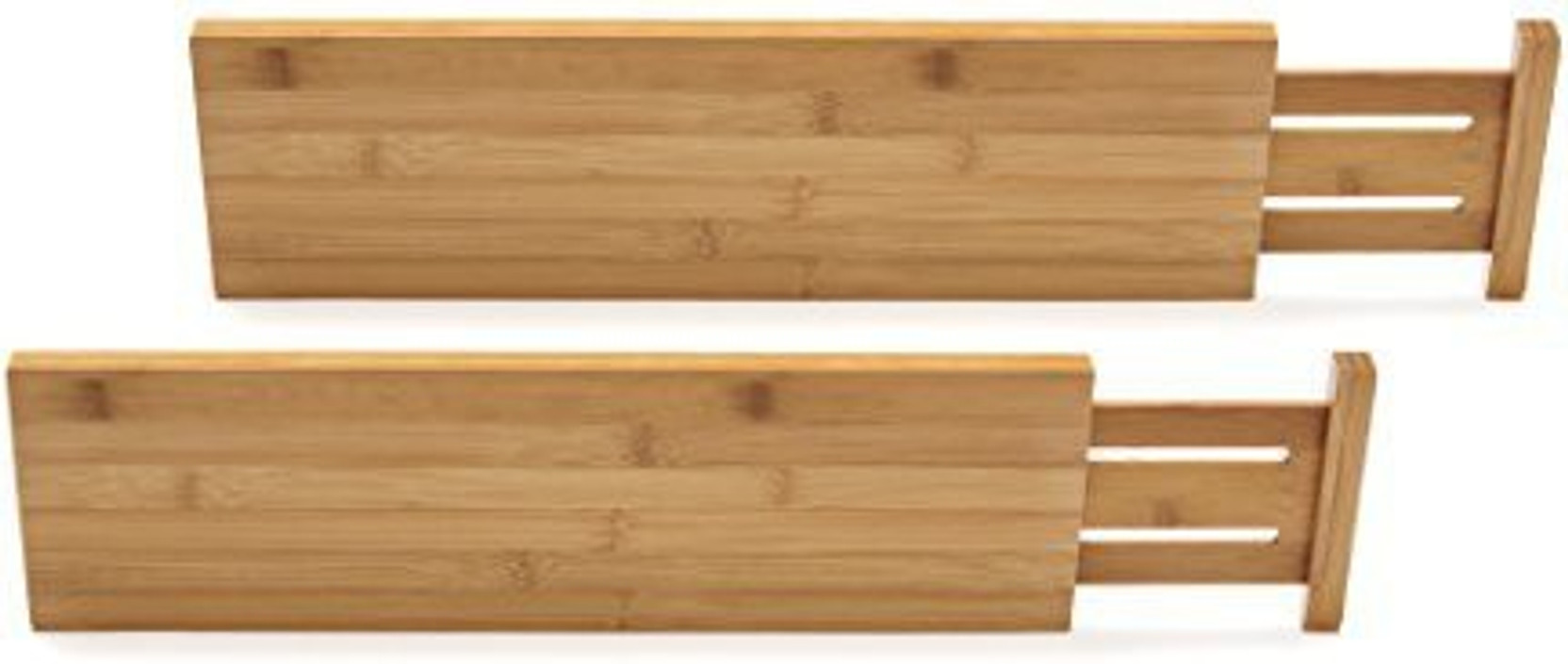 Lipper International 8897 Bamboo Wood Custom Fit Adjustable Deep