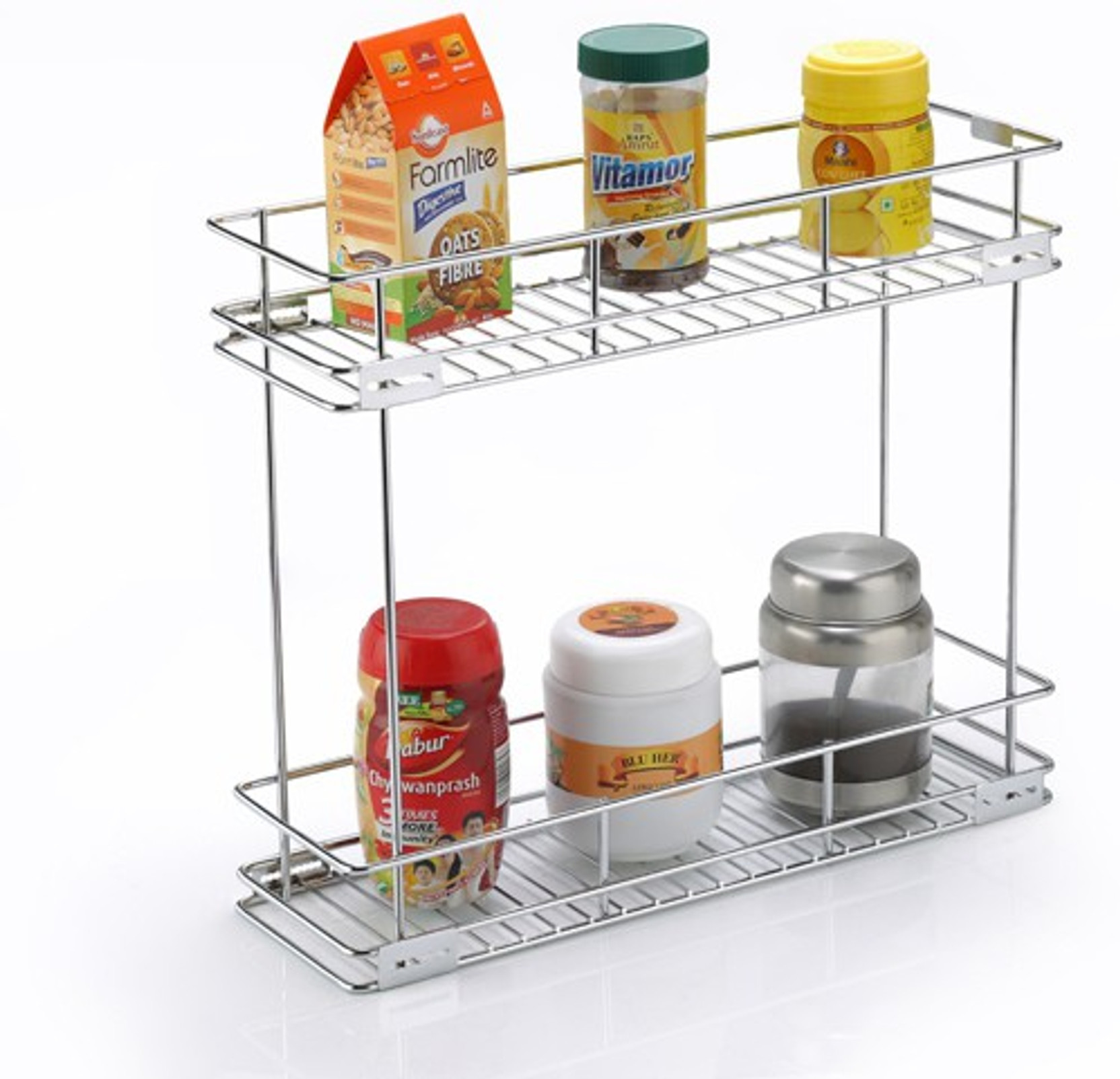 Keepwell Pull Out Drawers 2 Shelf Kitchen Rack Modular Kitchen