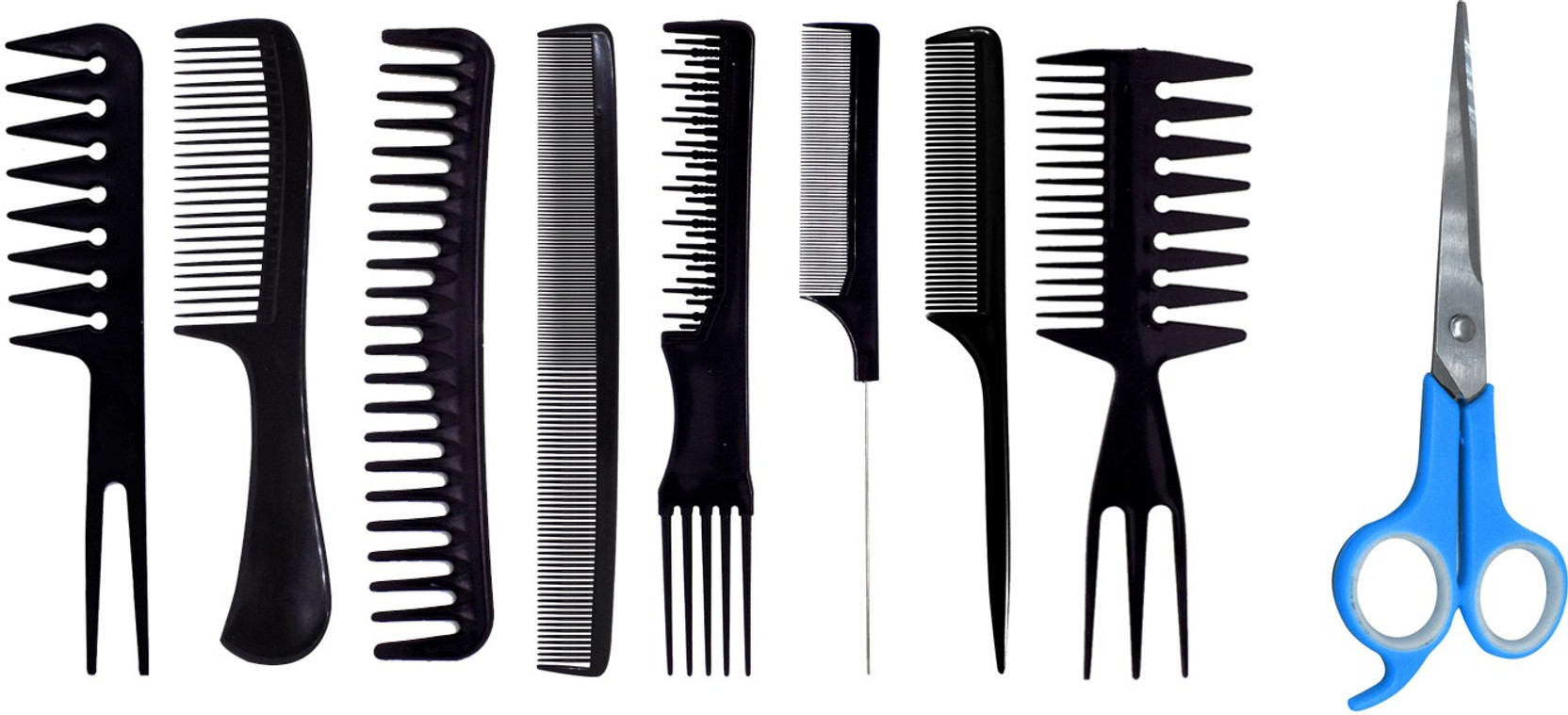 Fully Hair Comb For All Types Of Combs And With Cutting Scissors
