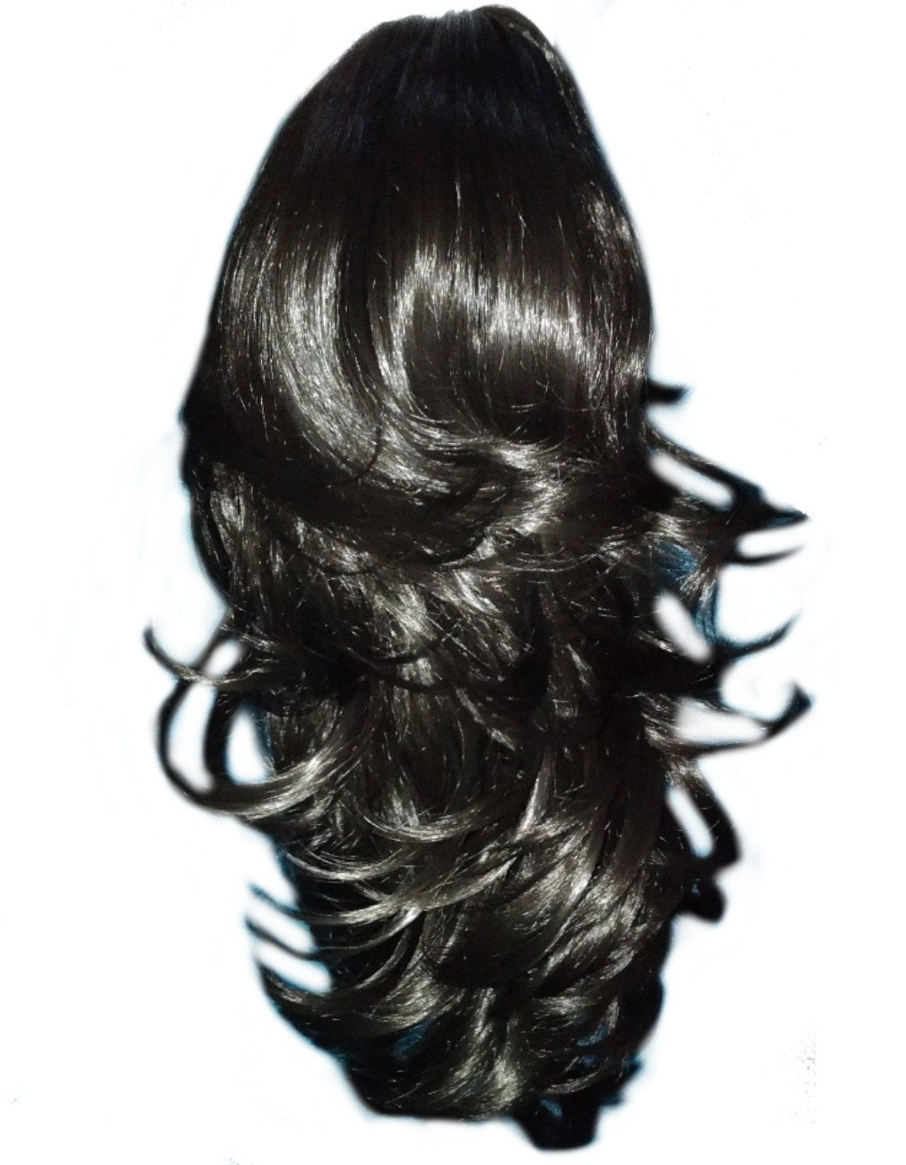 Alizz Attractive Feather Cut Out Curl Pony Tail For Girls Hair