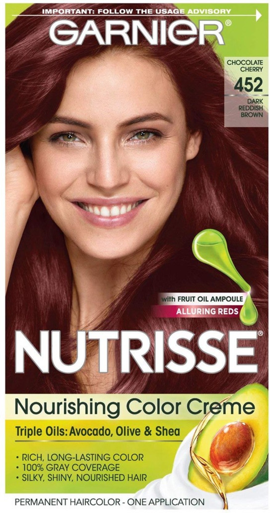Garnier Nutrisse Nourishing Hair Color Creme 452 Dark