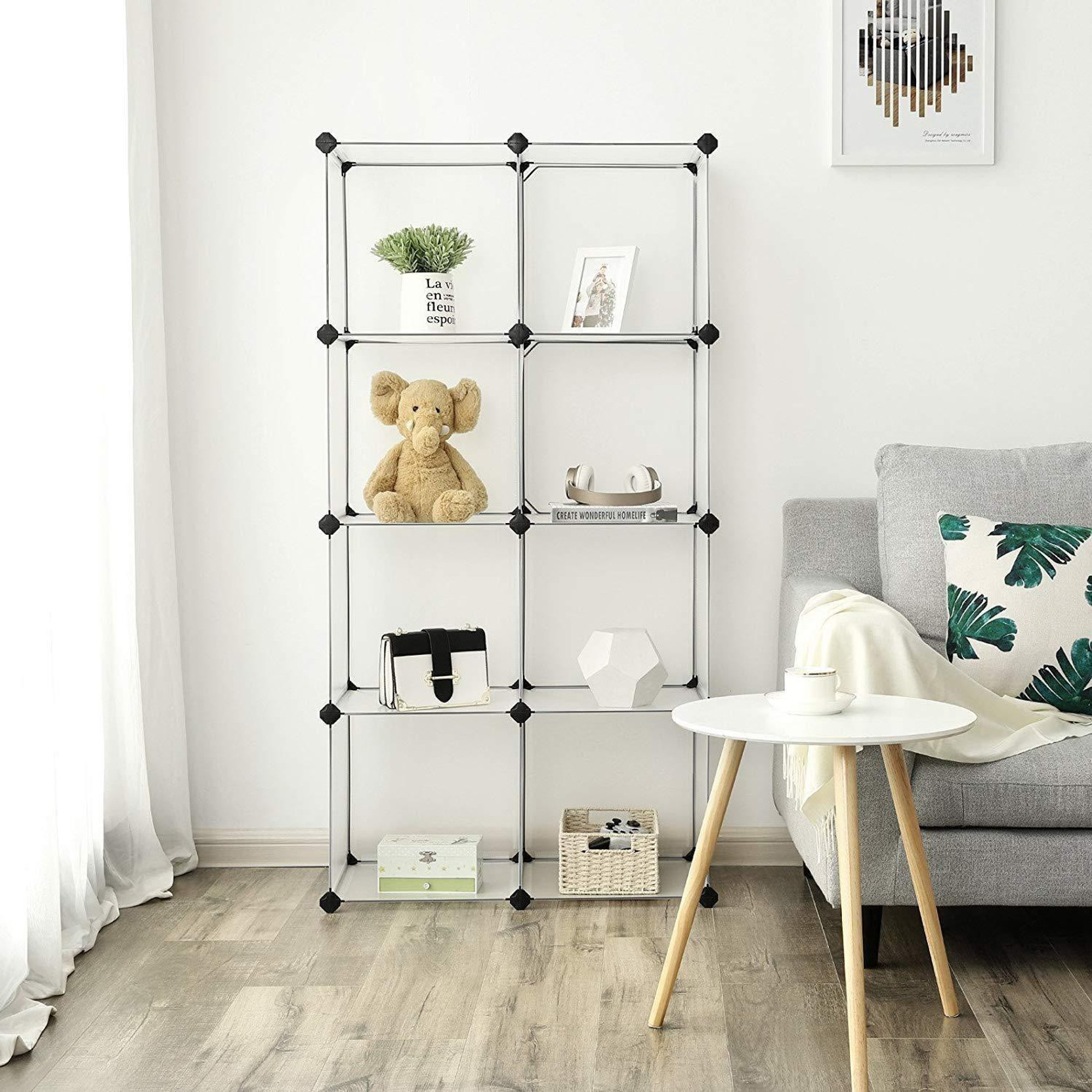 House Of Quirk 8 Cube Diy Shoe Rack Storage Drawer Unit Multi Use