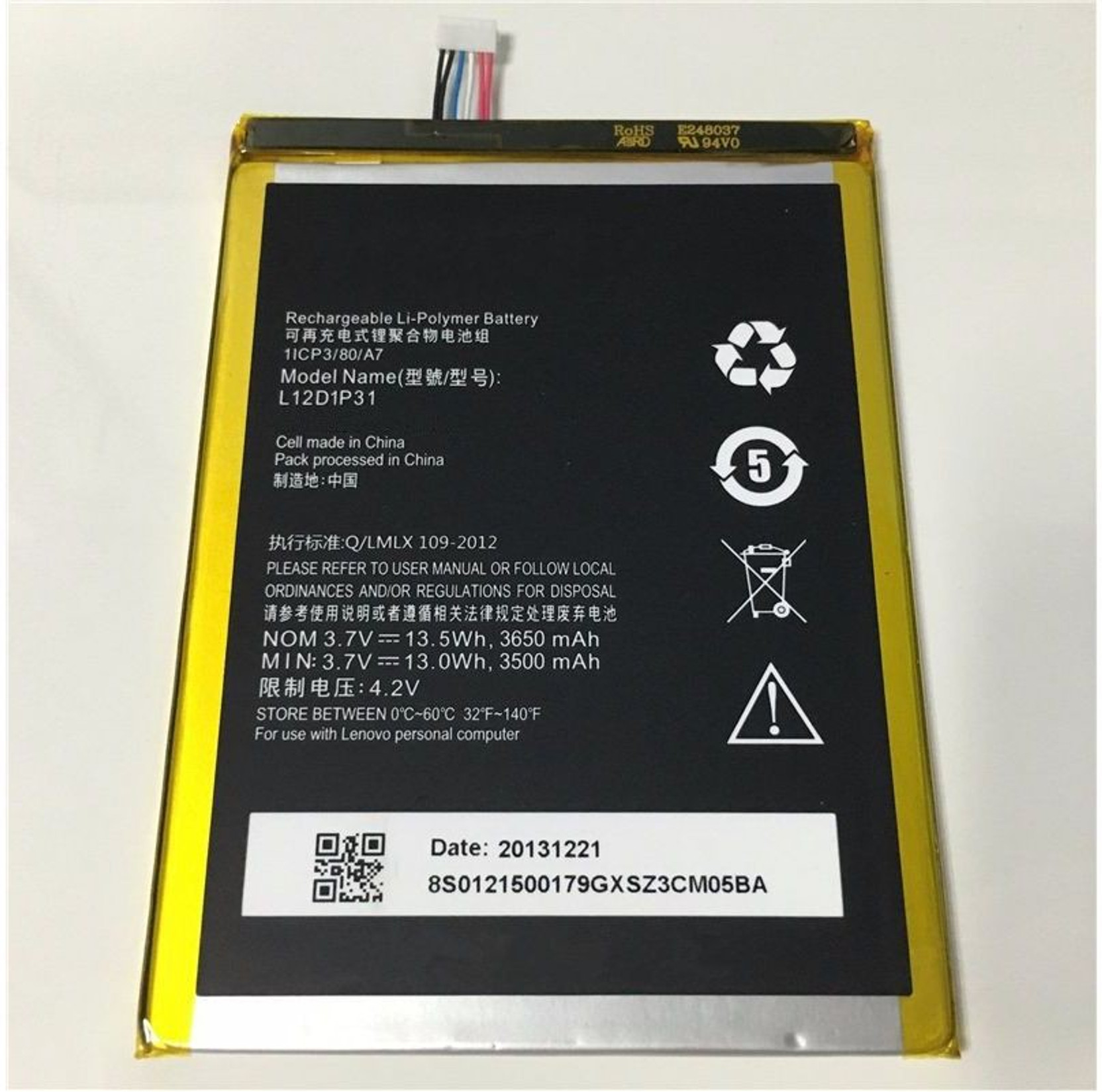 Rutigh Online Selling Mobile Battery For New 100 Oem Replacement L13d1p31 3450 Mah Tab Battery For Lenovo S5000 Tablet Price In India Buy Rutigh Online Selling Mobile Battery For New 100