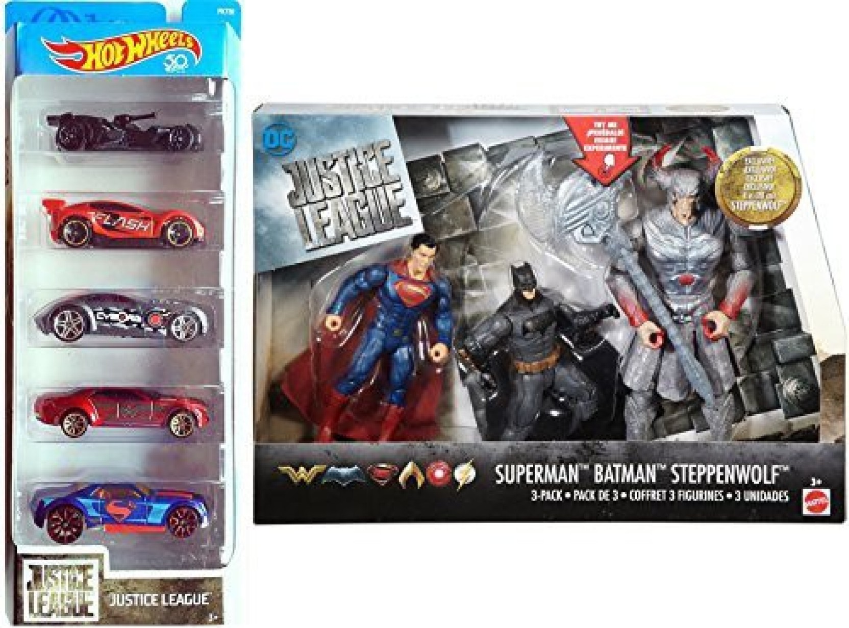 Ayb Products Dc Justice League 5 Pack Hot Wheels Movie
