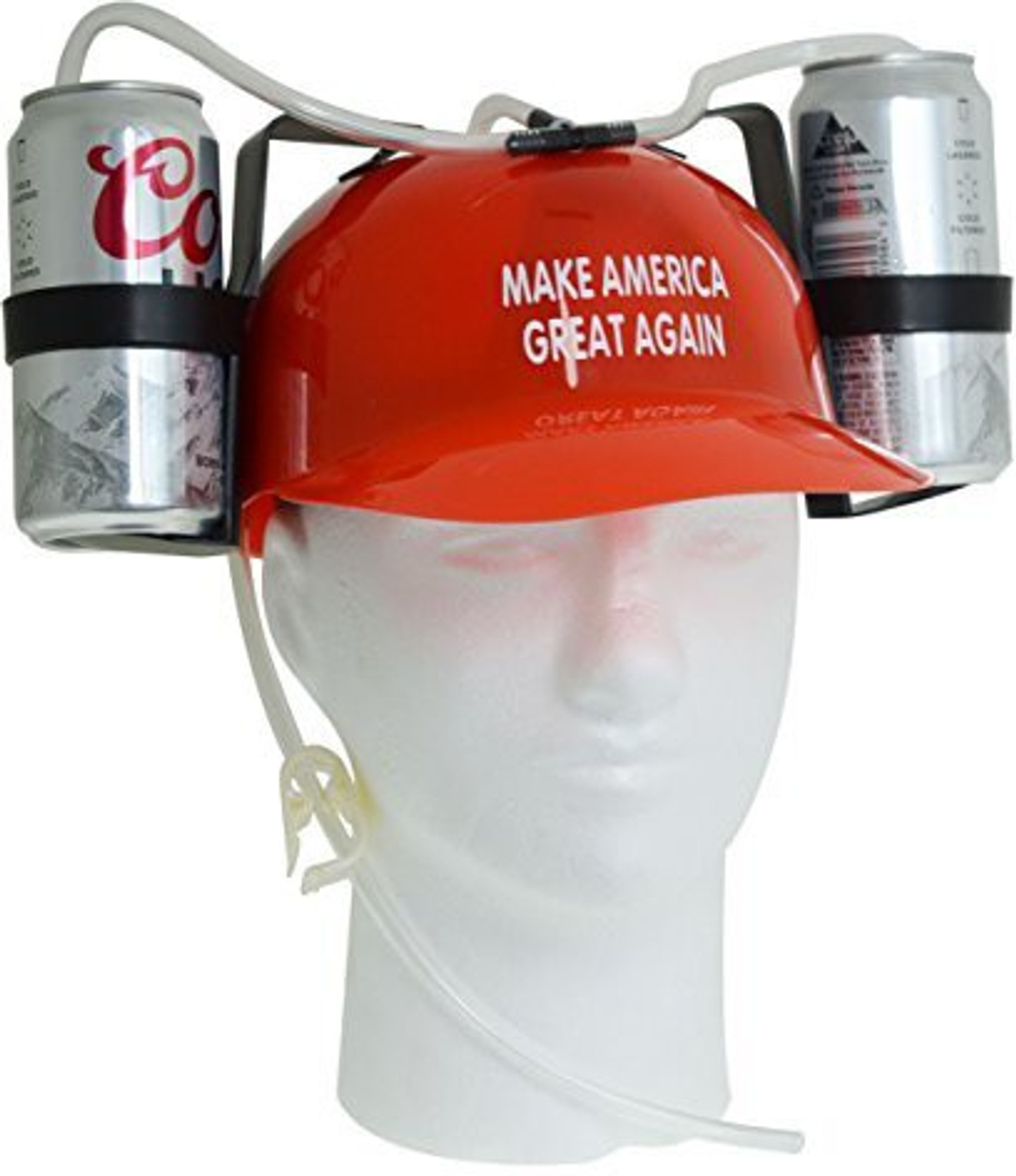 Red Fairly Odd Novelties Beer Soda Guzzler Helmet Make America Great Again-Donald Trump