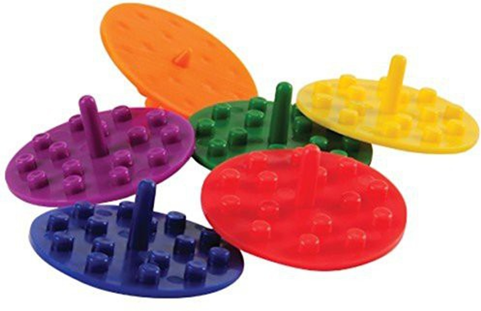 12 Plastic Spin Tops