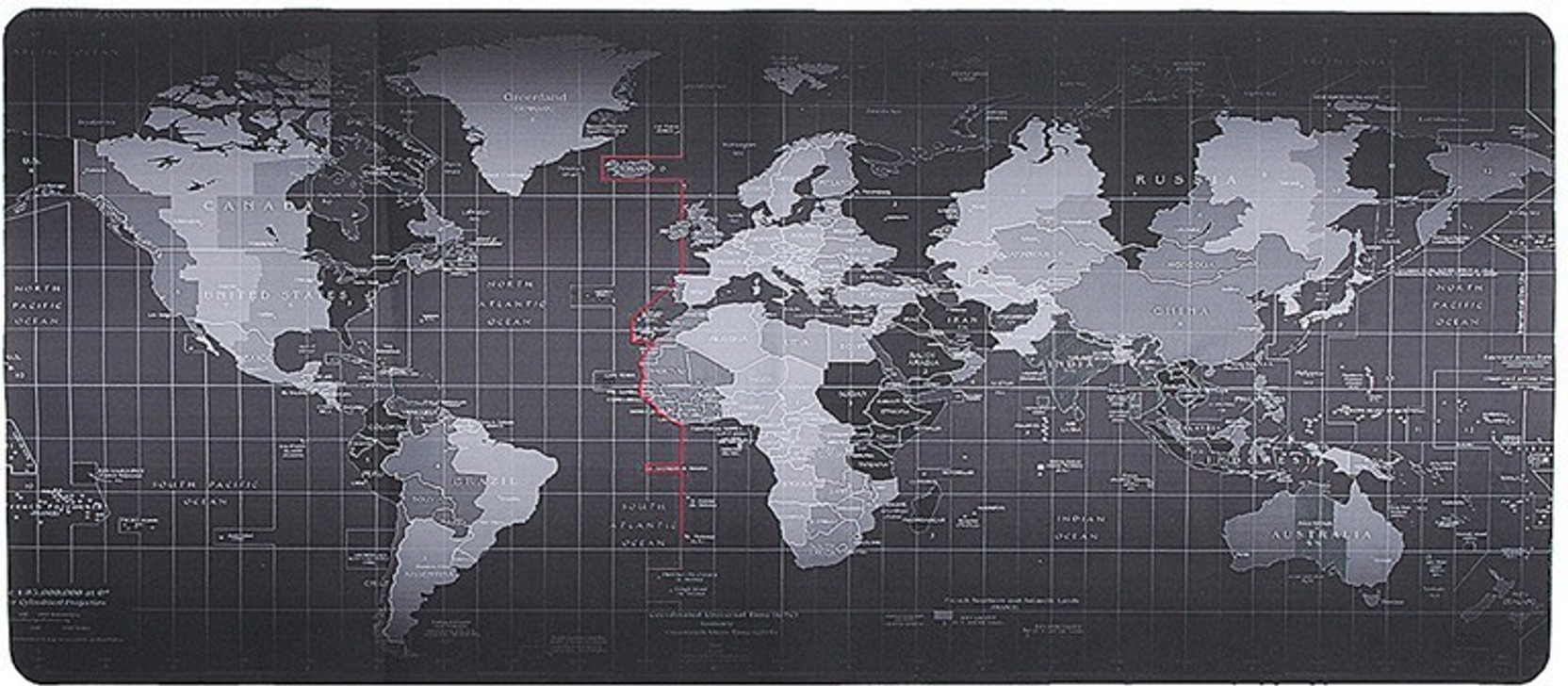 Retrack 90cmx40cm World Map Xl Size Gaming Mouse Pad Desk Mat