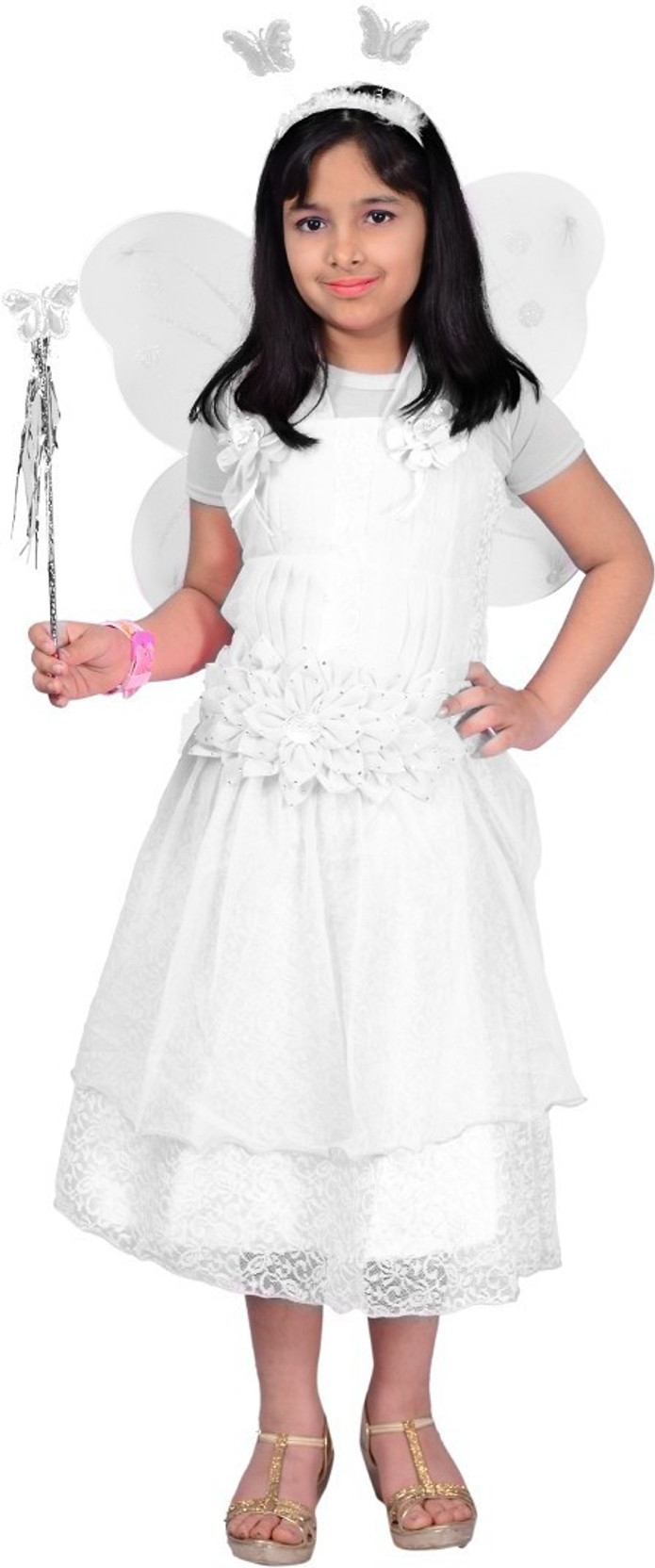 pari frock white colour