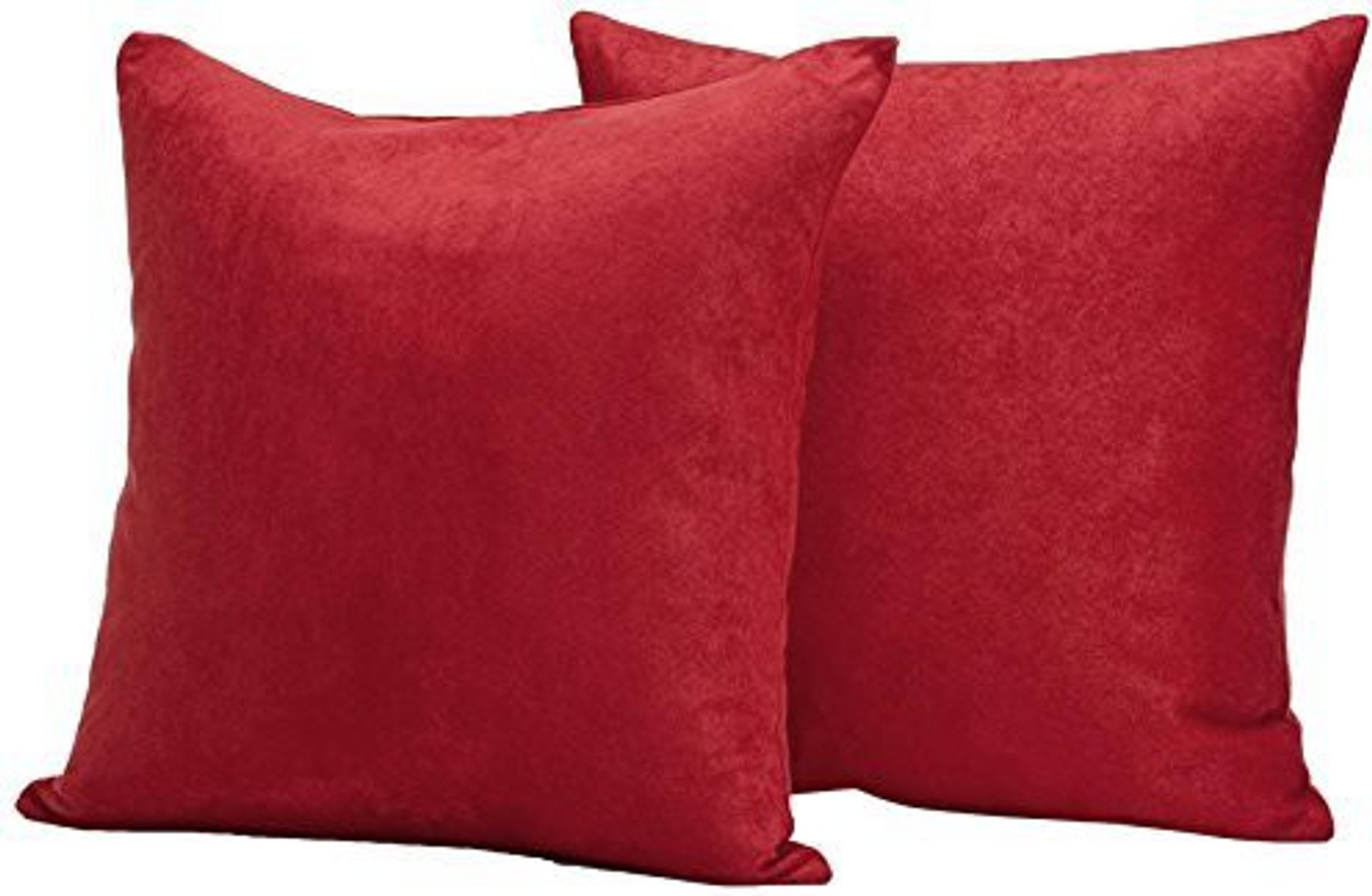 Deluxe Comfort Microsuede Throw Pillows 18 X 18 Down Feather