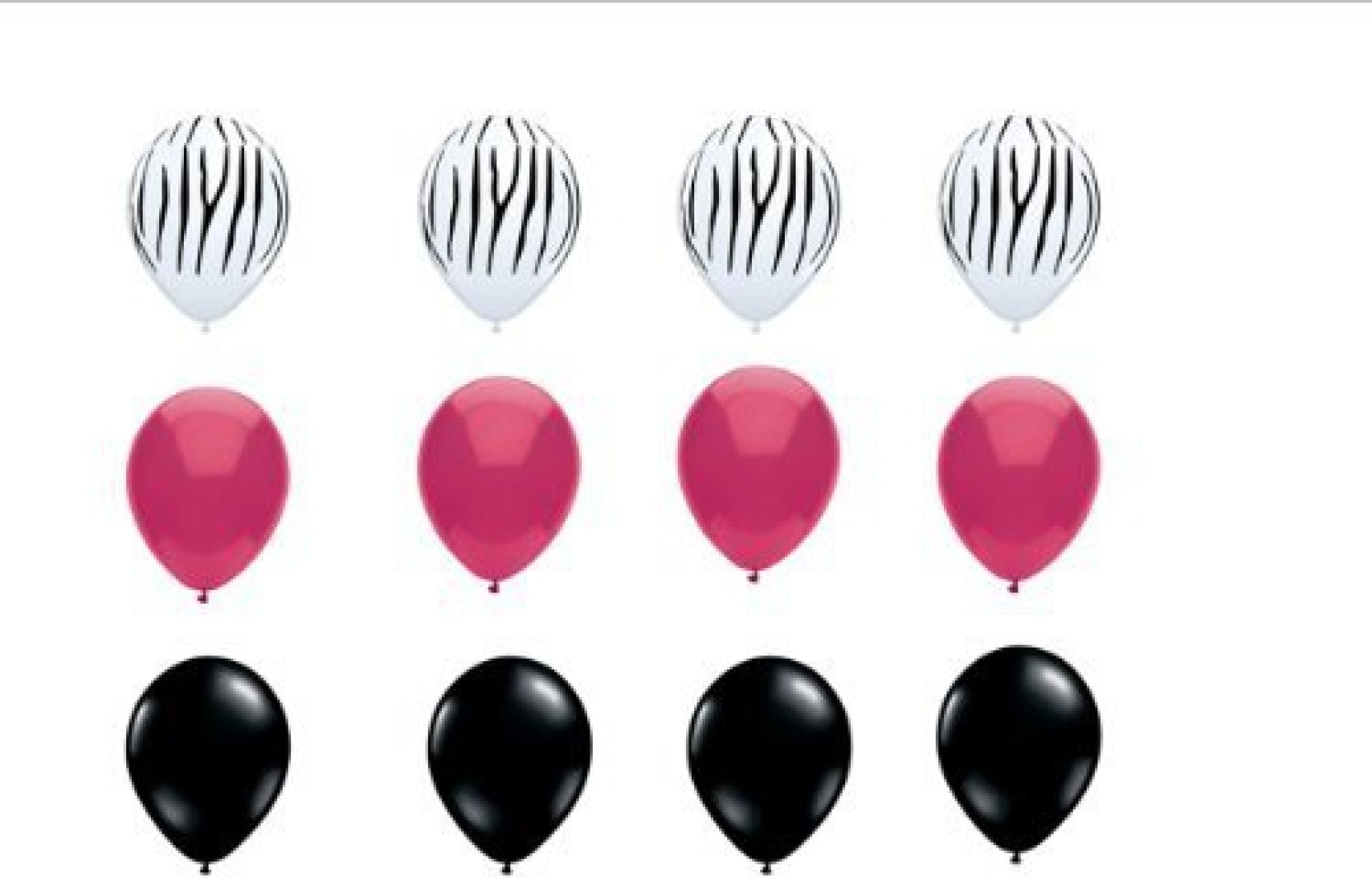 Qualatex Zebra Print Latex Balloons Birthday Graduation Baby