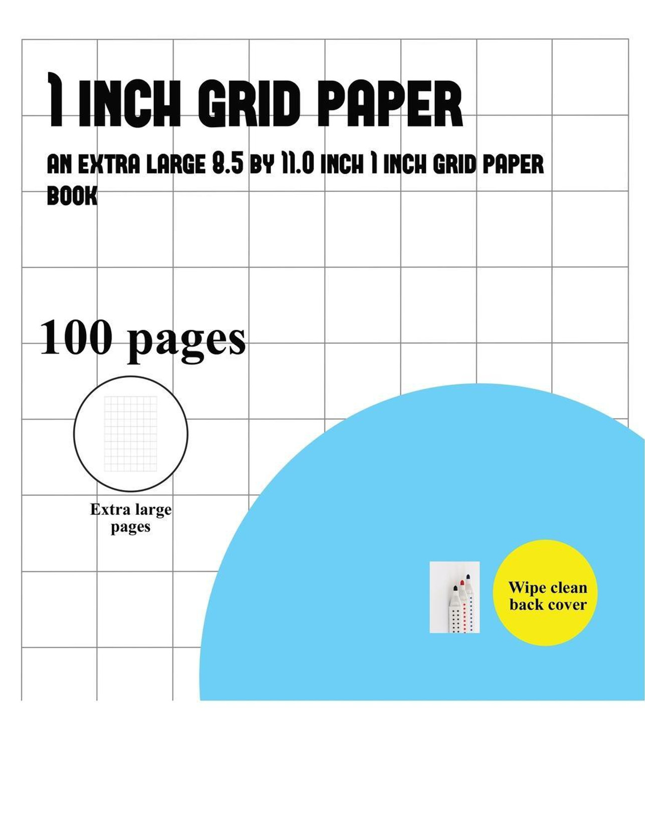 1 inch grid paper book buy 1 inch grid paper book by bernard