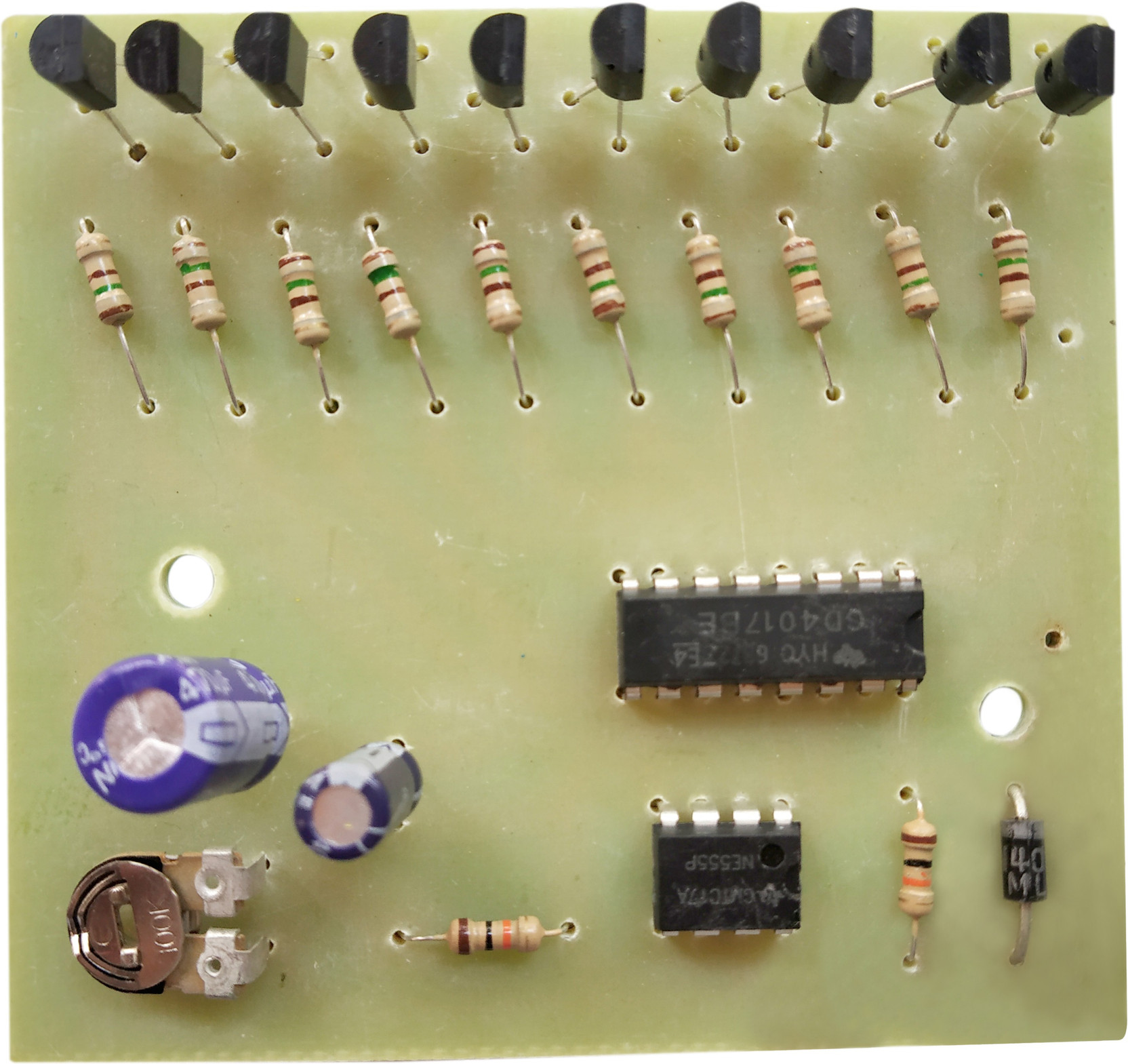 Picture Of The 2 Channel Led Color Organ Circuit