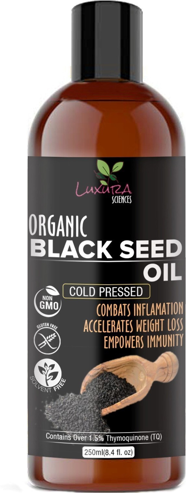 Luxura Sciences Black Seed Oil For Hair 250 Ml Kalonji Oil For Hair Growth Cold Pressed 100 Pure And Natural Edible Grade Hair Oil