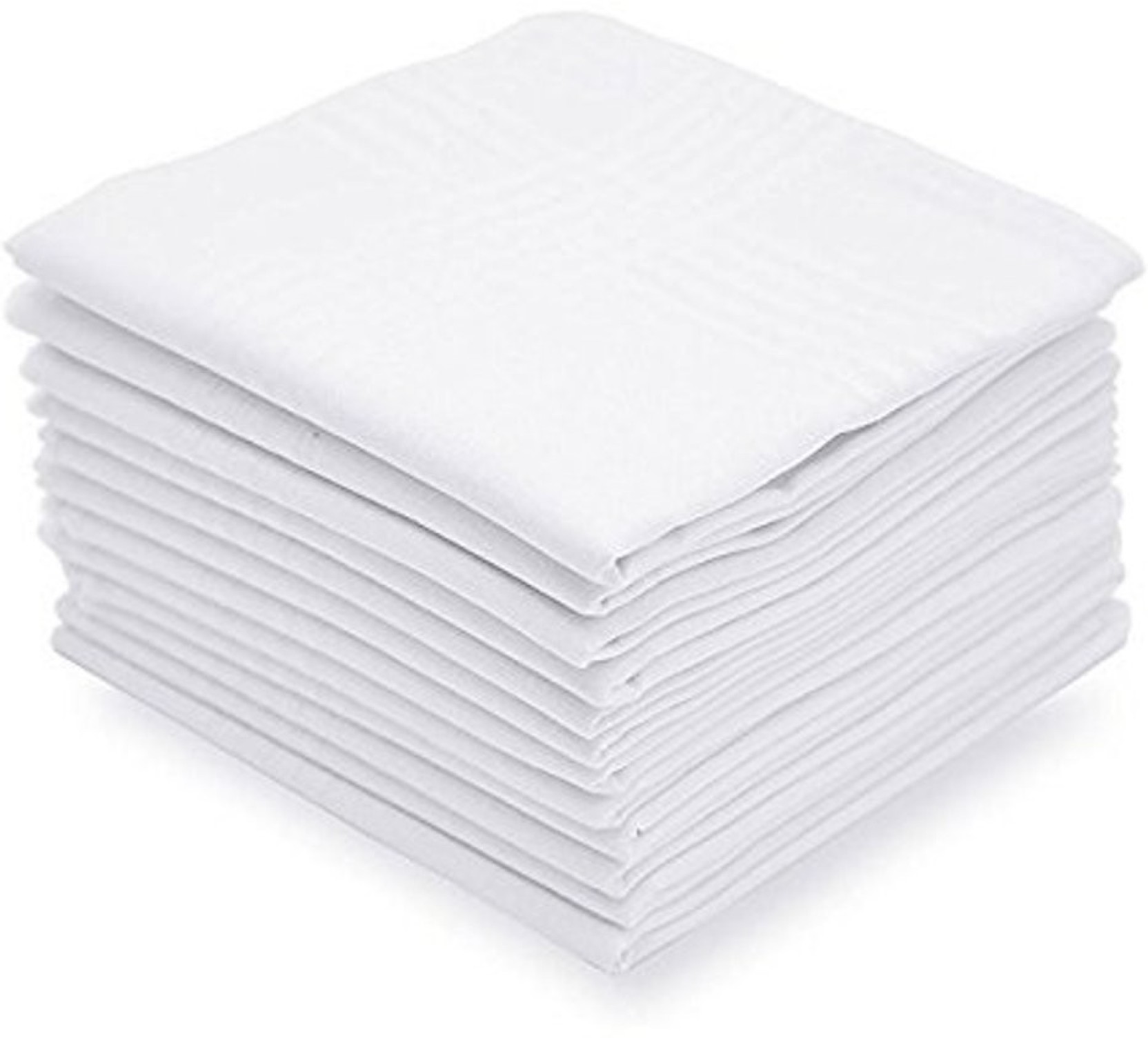 12pc Handkerchiefs Plain White Men x 40cm 100/% Cotton Square Pocket Hankie Hanky