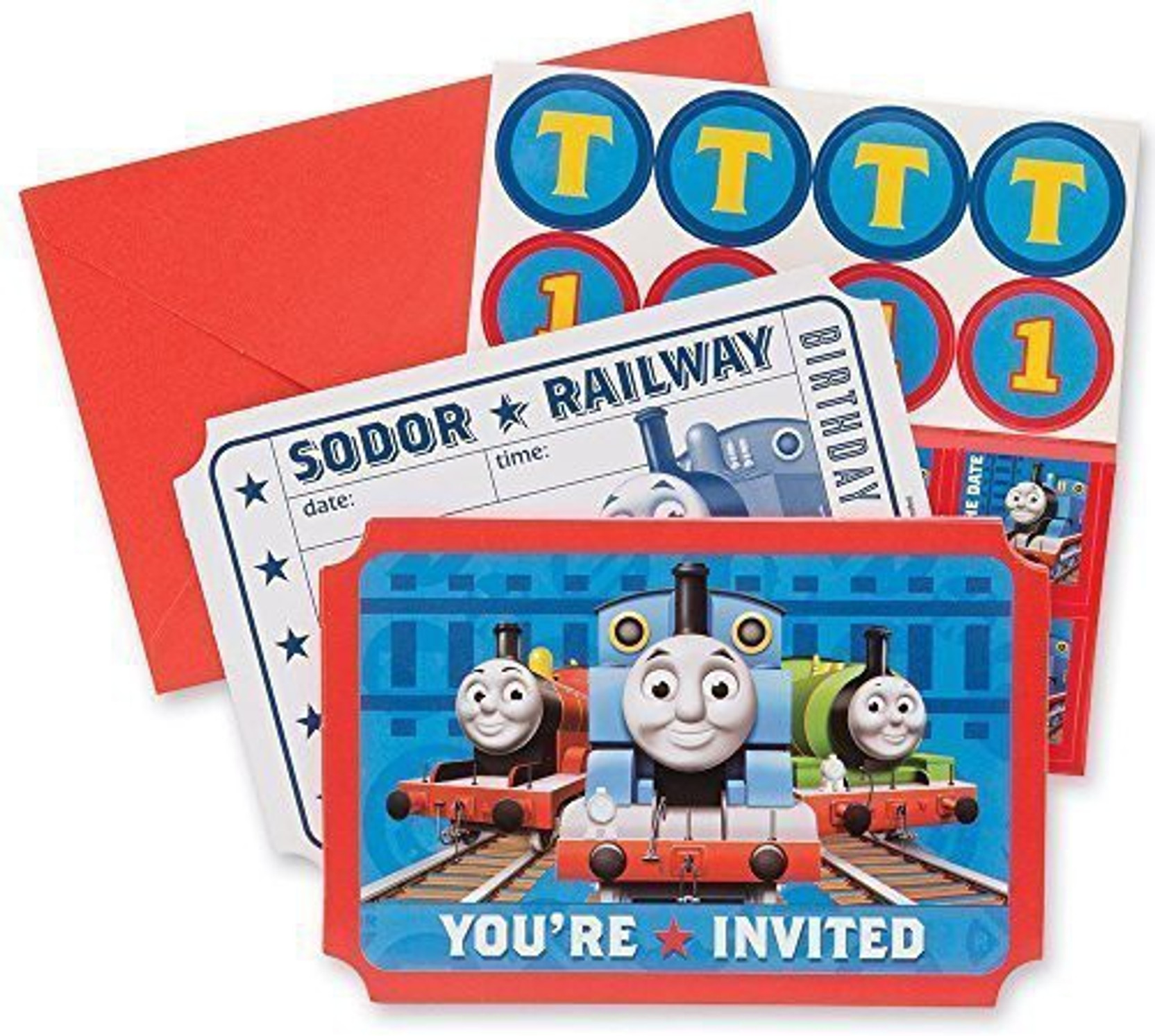 Smilemakers Inc Thomas The Train Party Invitations Party