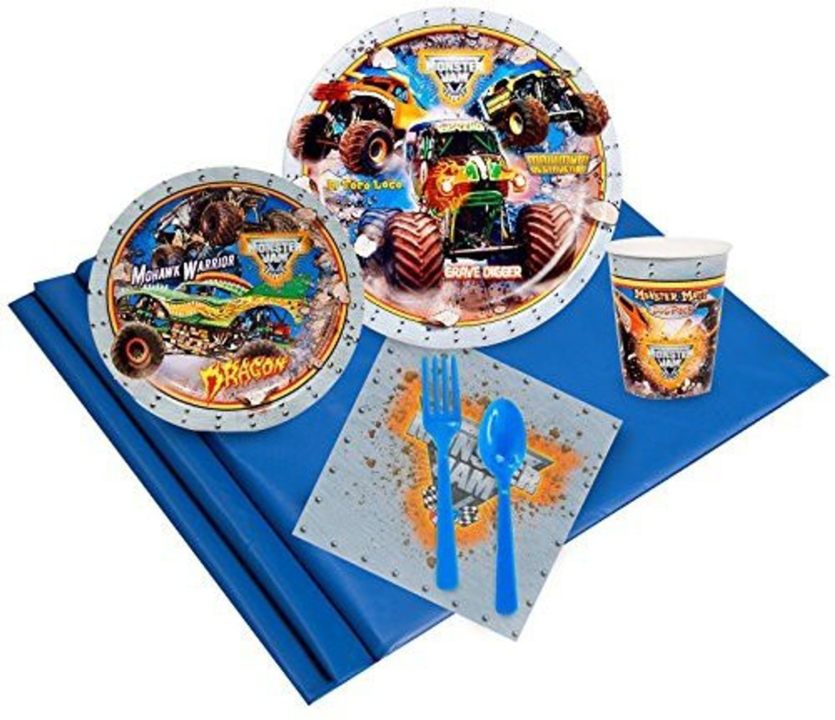 Birthday Express Monster Jam Party Supplies Party Pack For 16