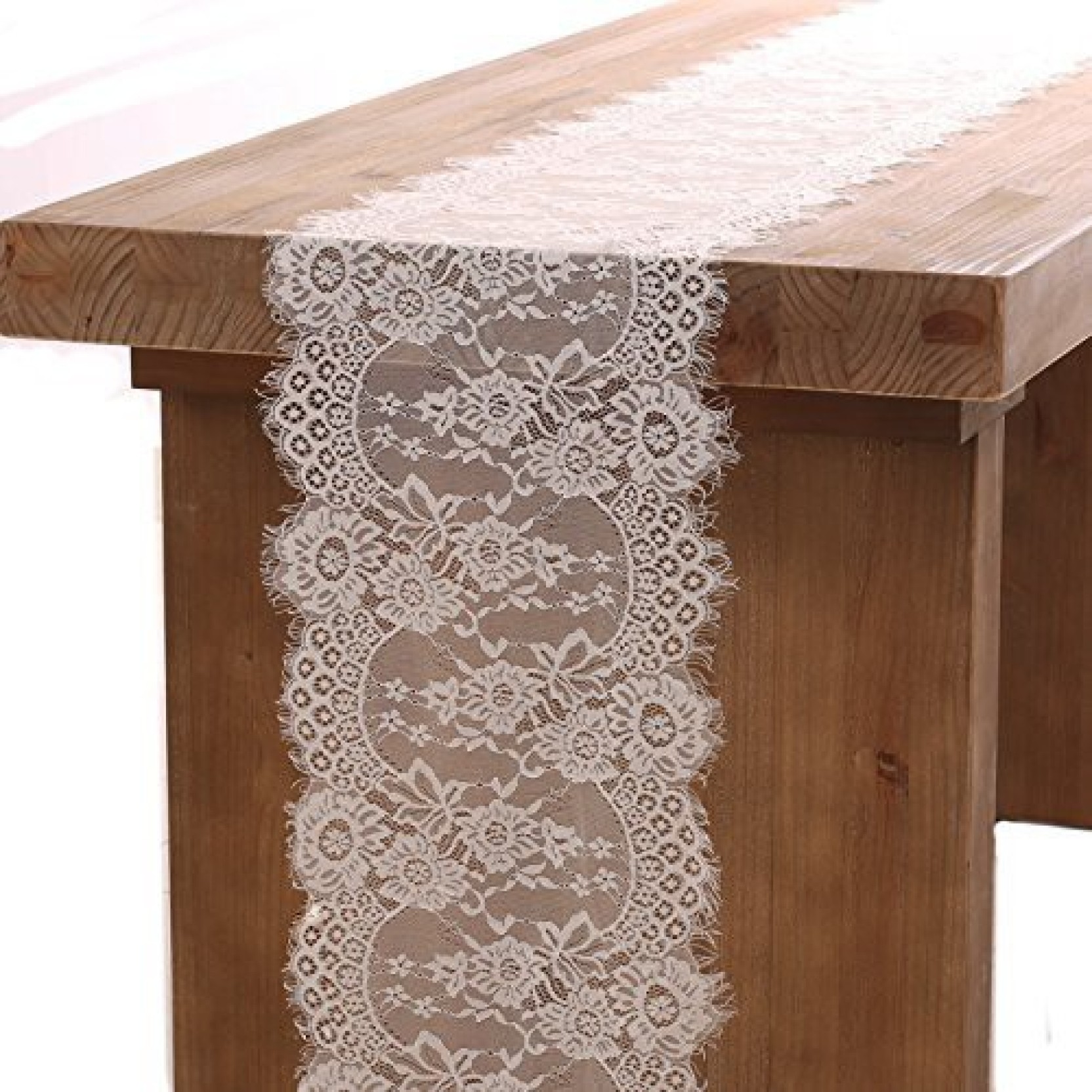 Lings Moment Ling S Moment 12 X 120 Inches White Lace Table Runner