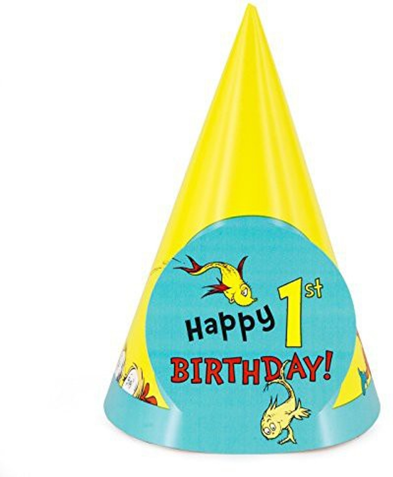 Birthday Express Dr Seuss 1st Birthday Party Supplies Cone Hats