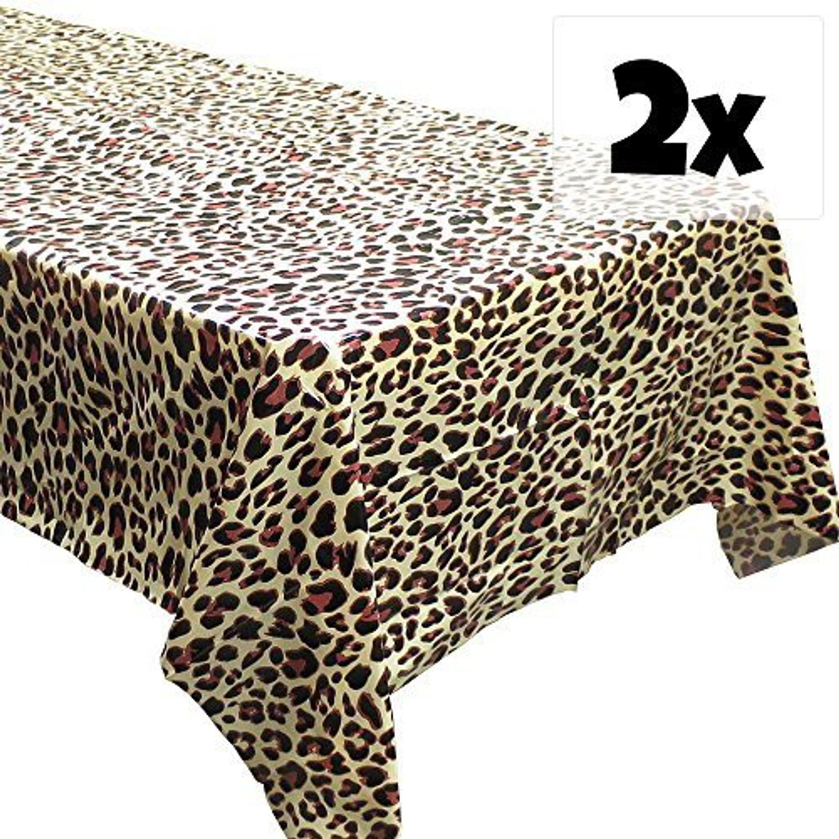 Blue Orchards Leopard Print Tablecovers 2 Safari Birthdays