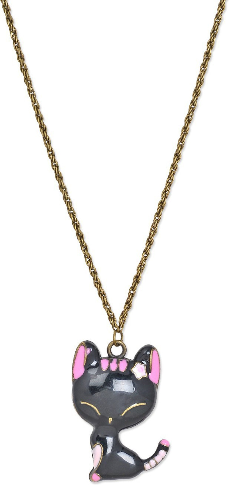 SILVER PLATED CAT BUTTERFLY KISSES LOCKET