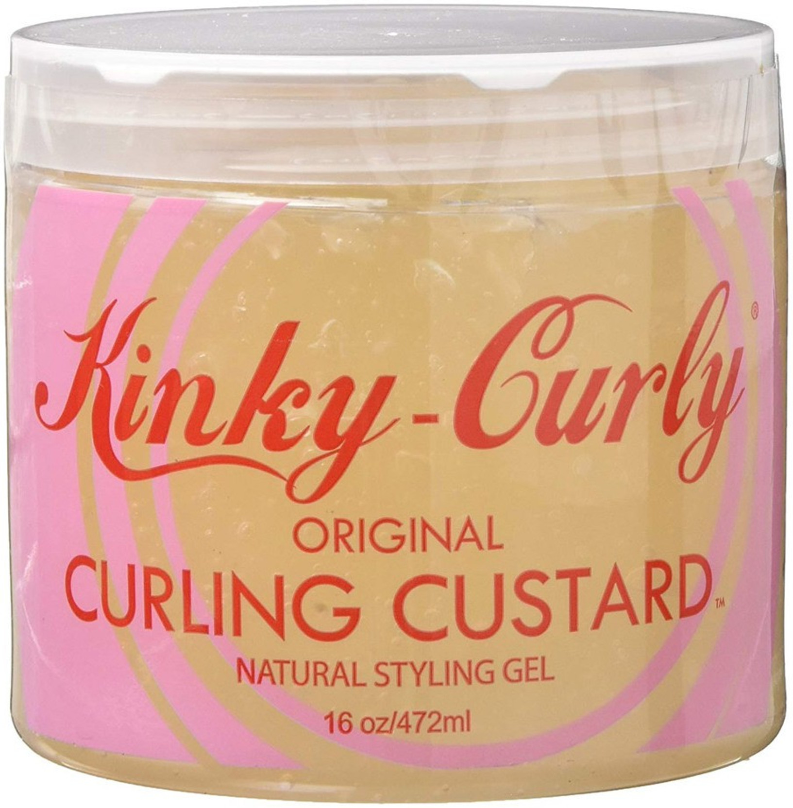 Kinky Curly Original Curling Custard Natural Styling Gel 16 Oz