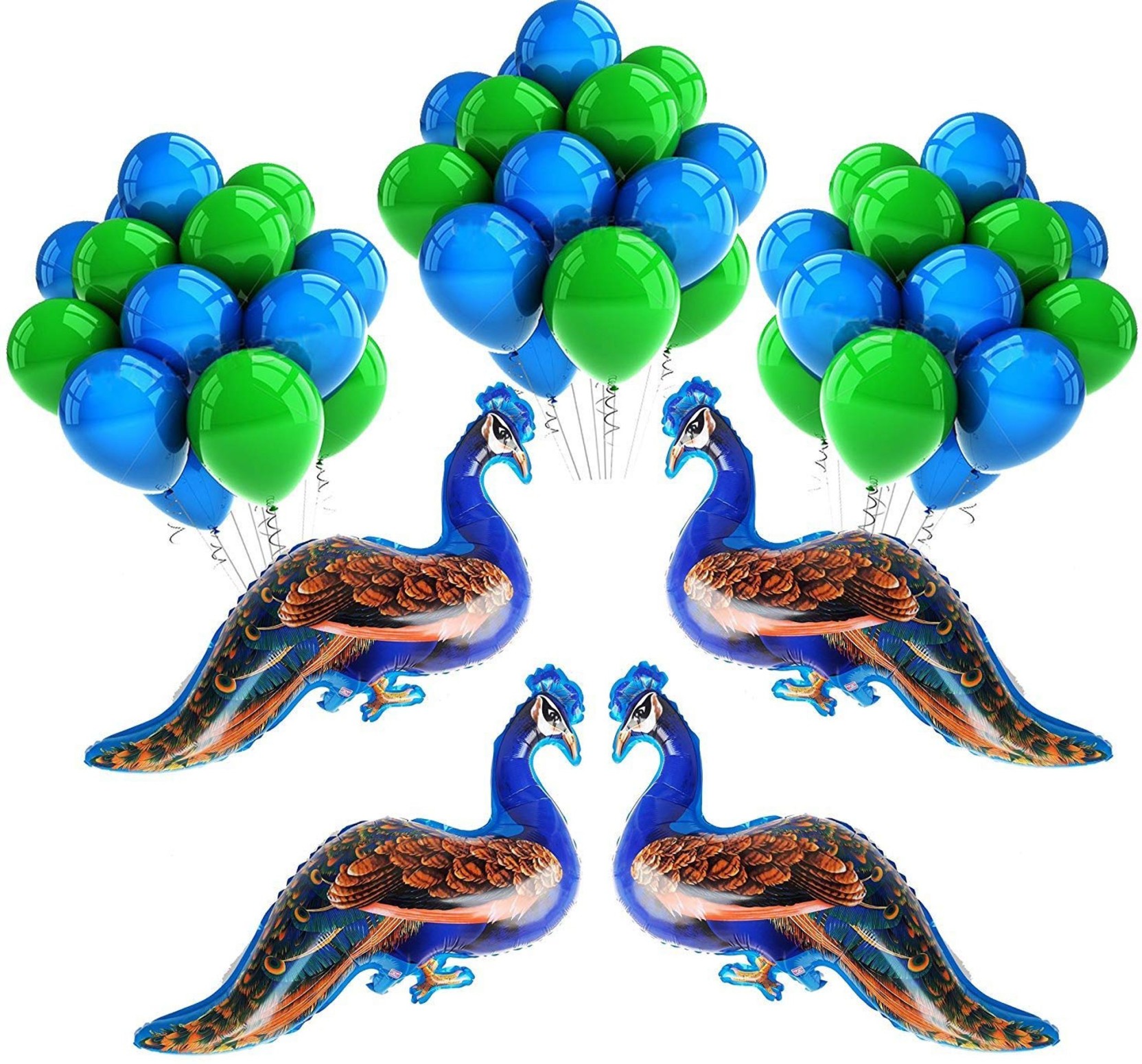 Flipkartcom Masti Zone Printed Peacock Shape Foil Balloon With 50