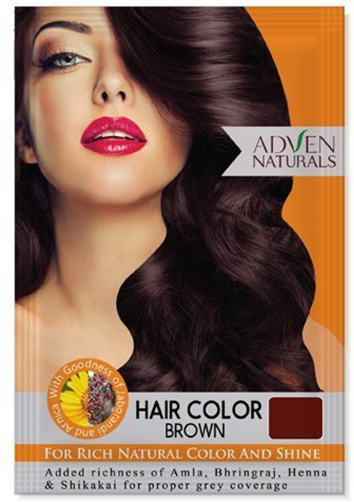 Adven Naturals Hair Colour Brown Pack Of 4 Hair Color Price In