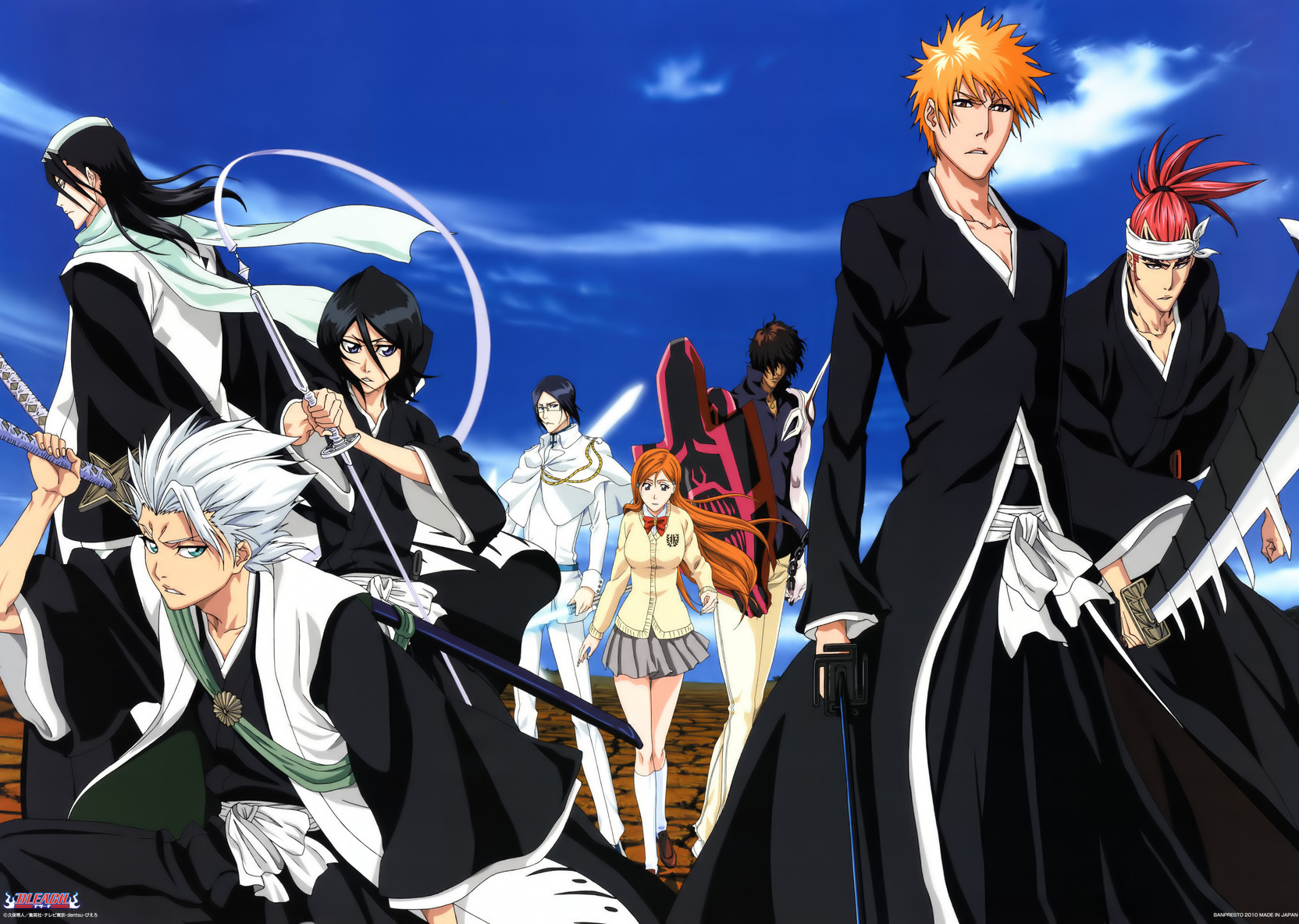 Athah Anime Bleach Ichigo Kurosaki Renji Abarai Byakuya Kuchiki