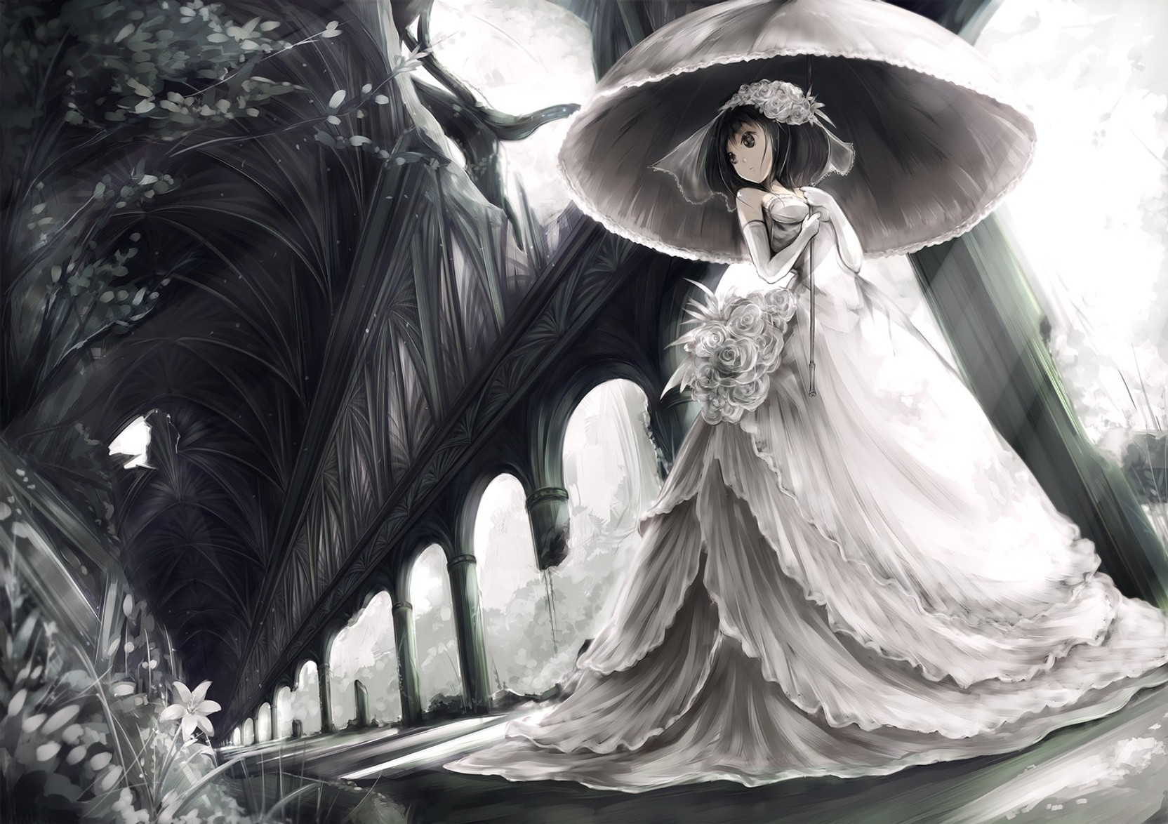 Athah Anime Original Short Hair Black Hair Black Eyes
