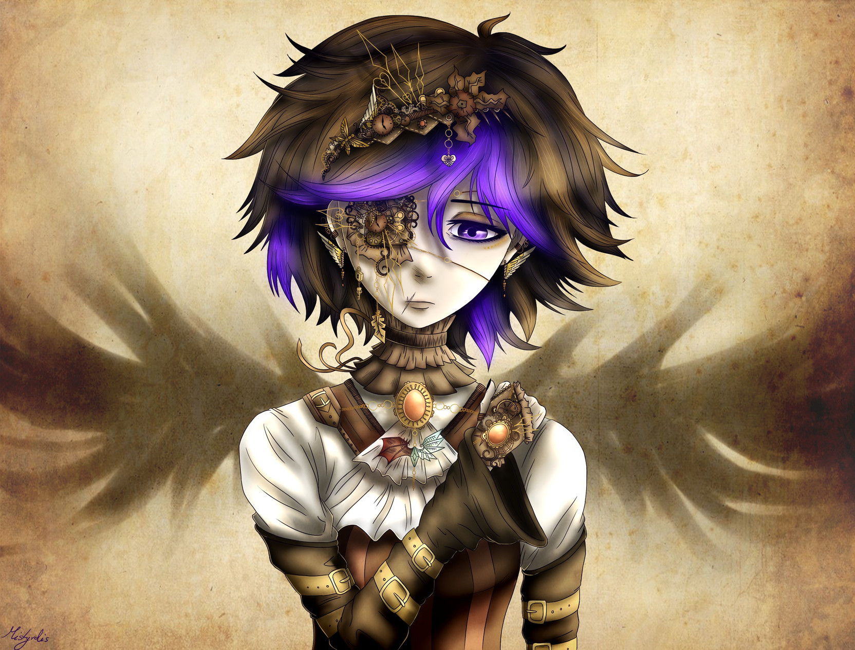Athah Anime Original Steampunk Fantasy Digital Art 13 19