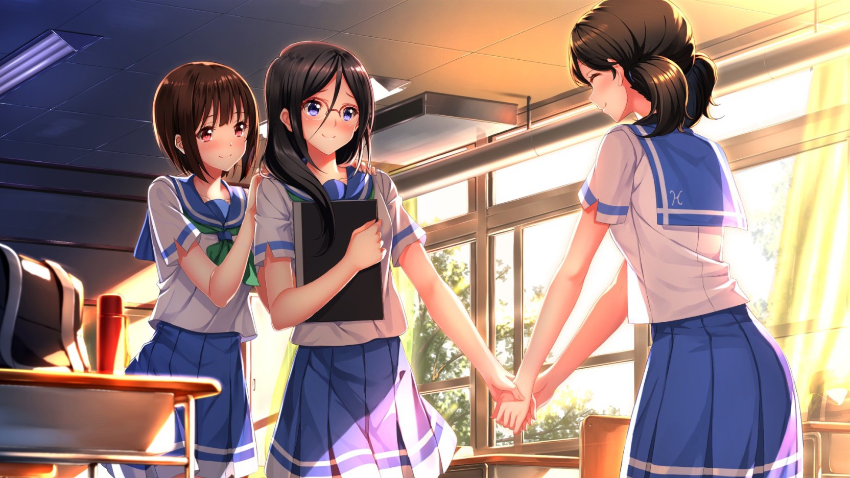 Athah Anime Sound Euphonium Girl Long Hair School Uniform