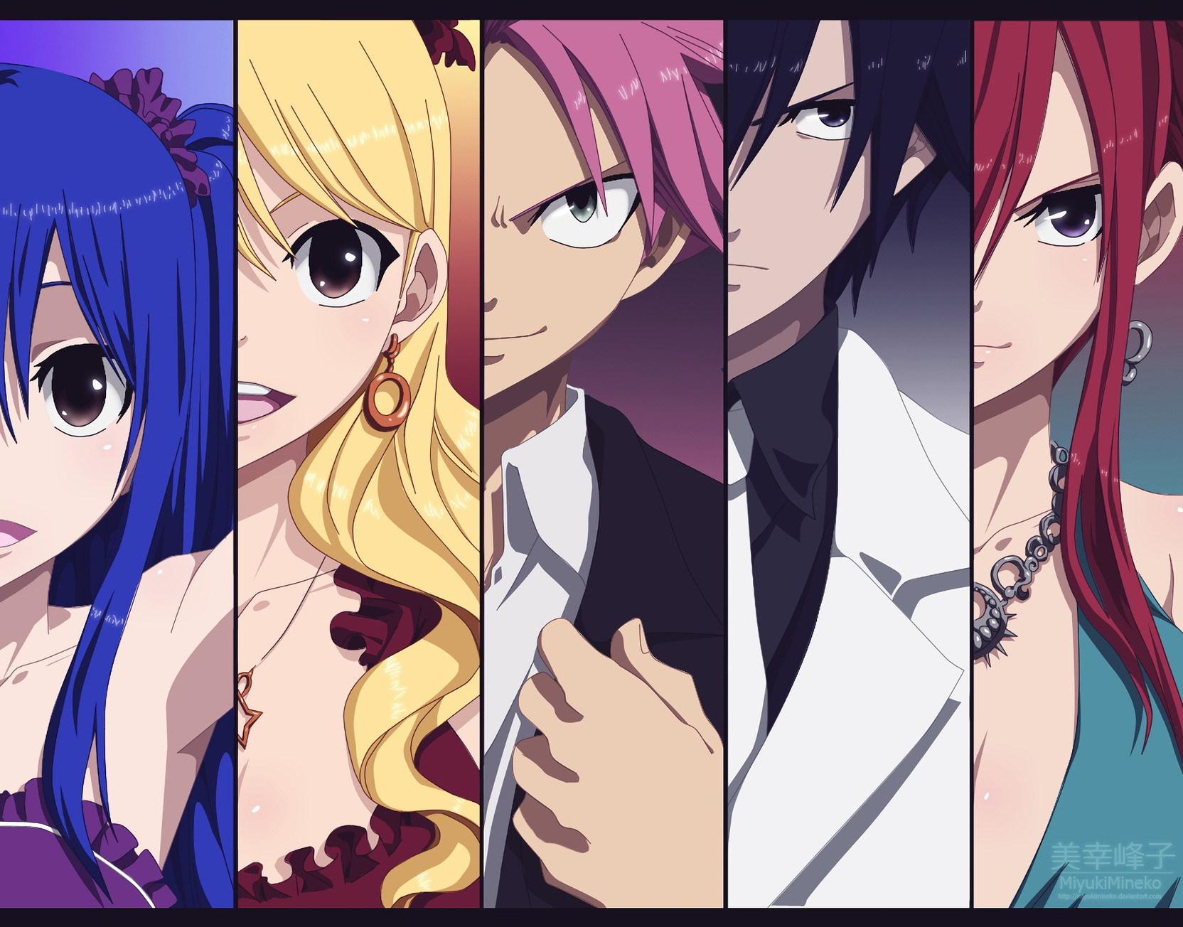 Athah Anime Fairy Tail Lucy Heartfilia Natsu Dragneel Wendy