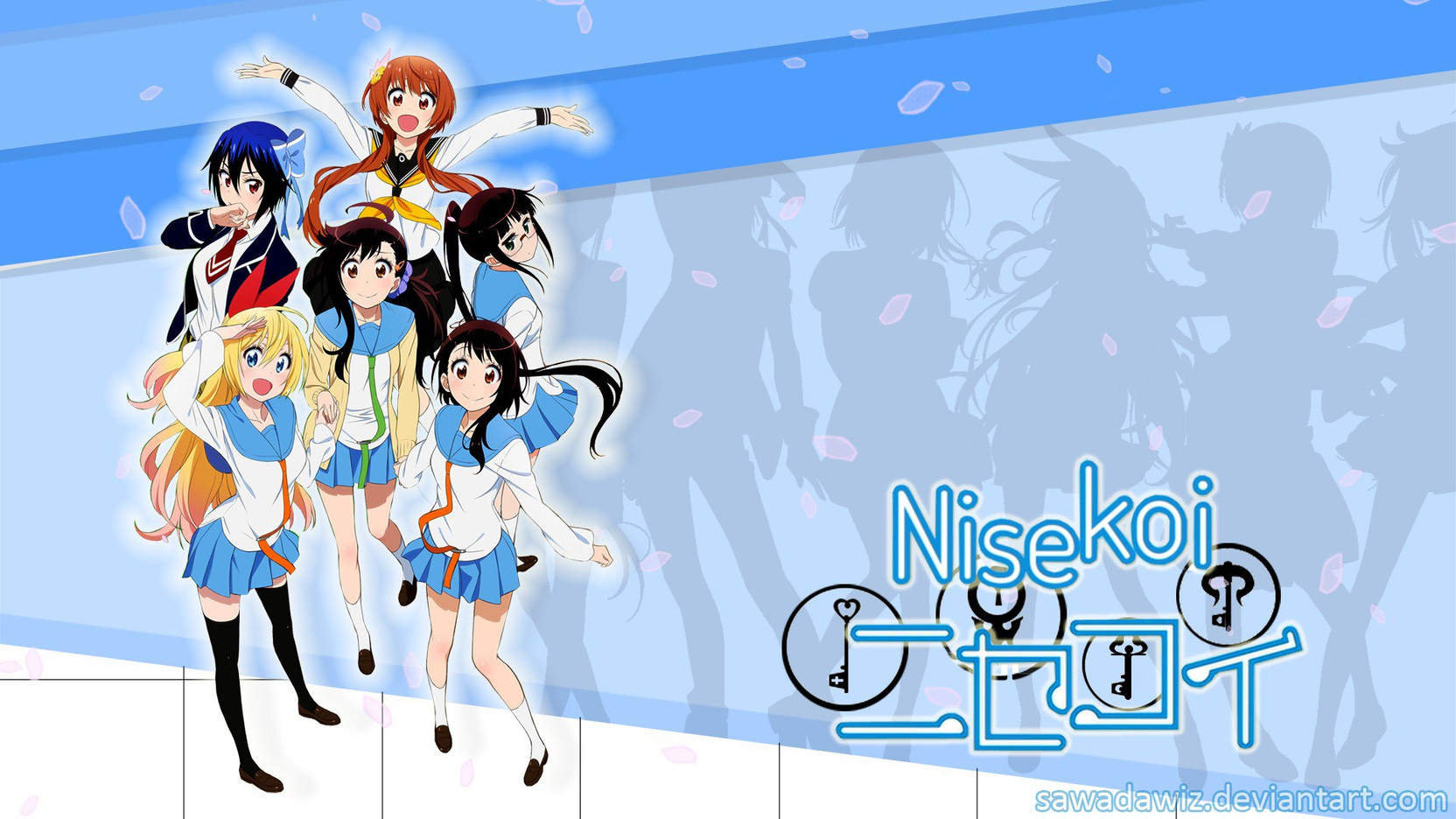 Athah Anime Nisekoi Chitoge Kirisaki Kosaki Onodera Haru