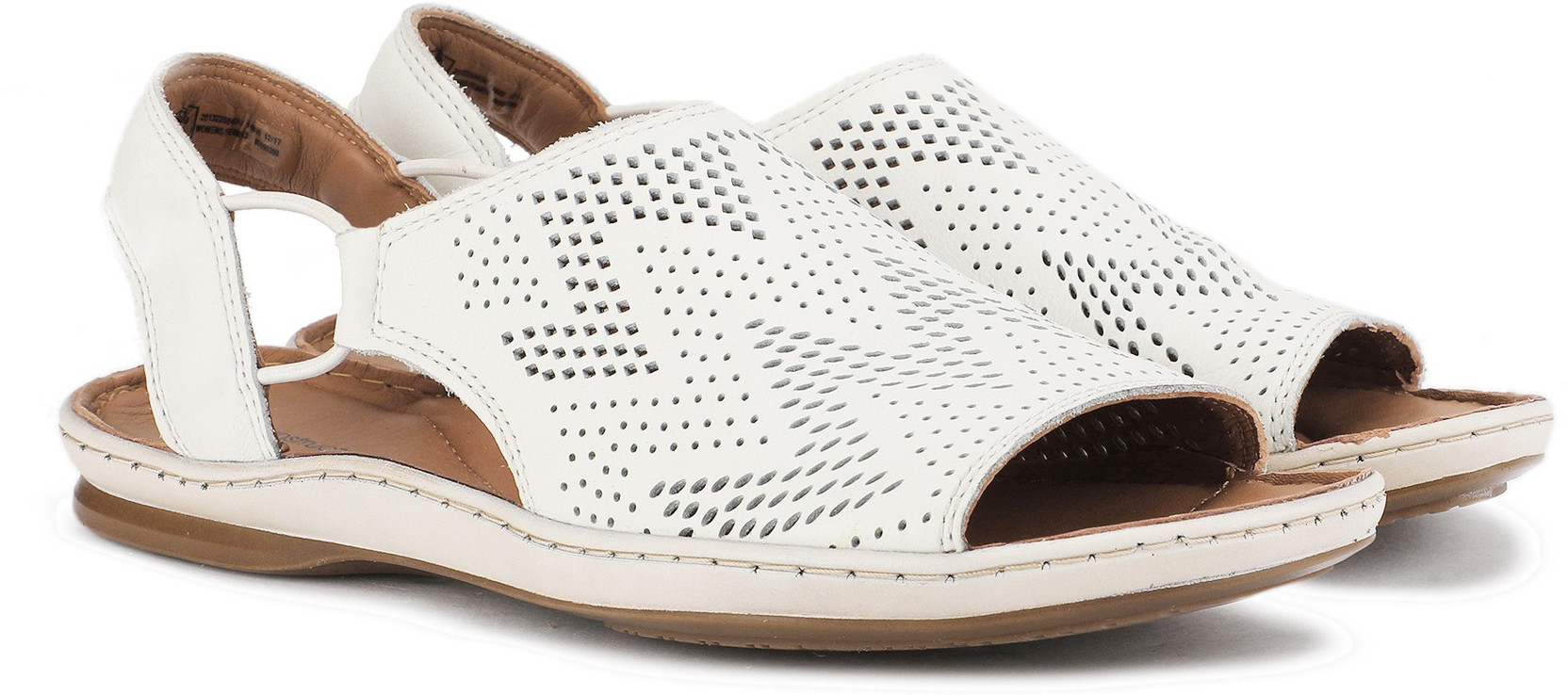 clarks white flats