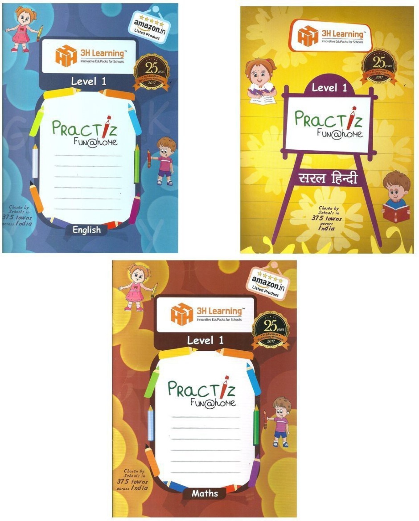 Lkg Kids 240 Pages Writing Practice Of 3 Books Set Practiz Fun