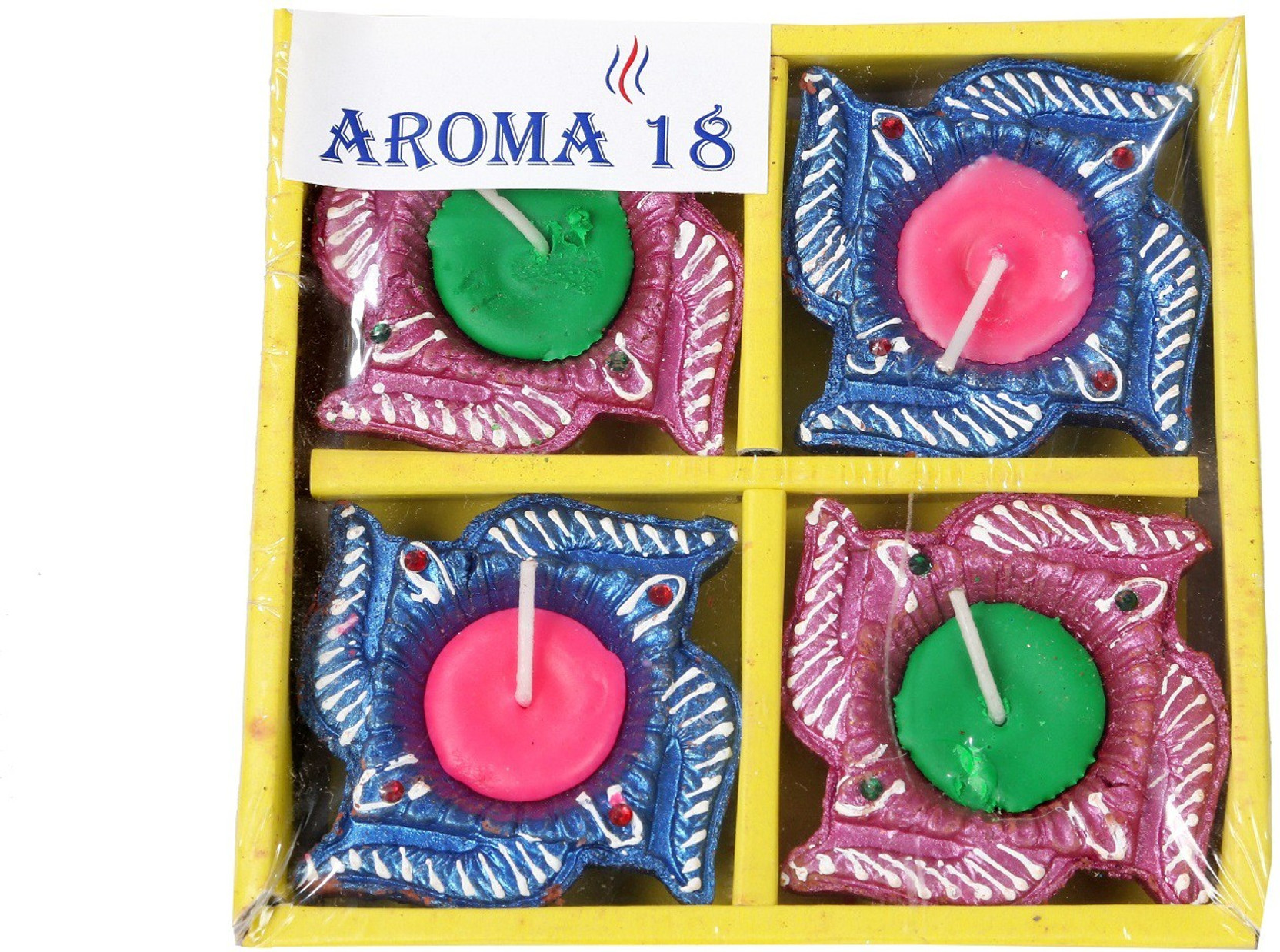 Aroma18 Handmade Decorative Diwali Clay Diyas Earthen Clay