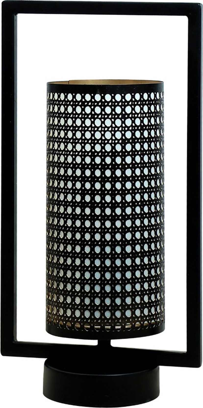 Fos Lighting Cylindrical Bucket Metal Cane Design Table Lamp