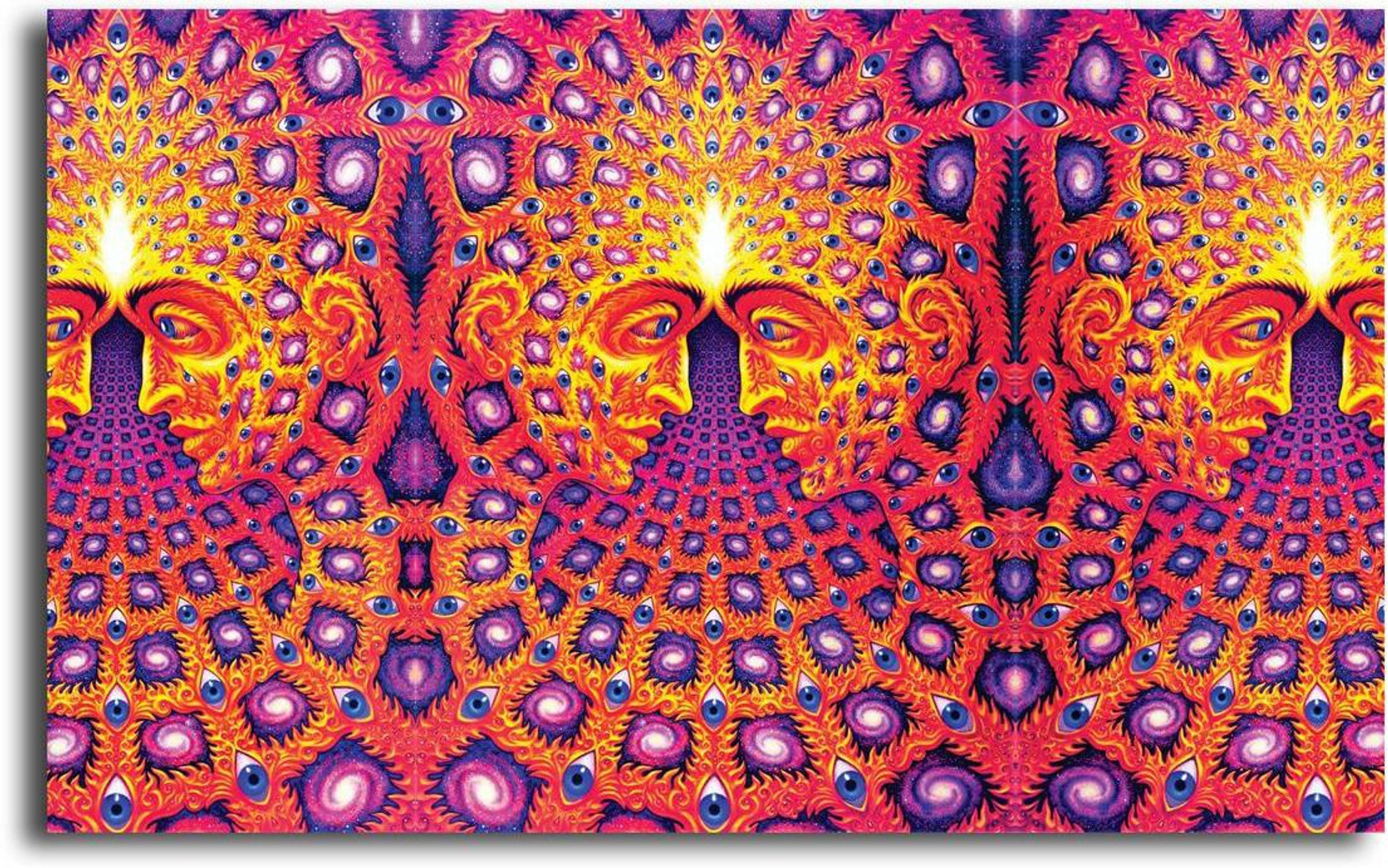 Pixelartz Canvas Painting Eyes Surreal Shapes Psychedelic