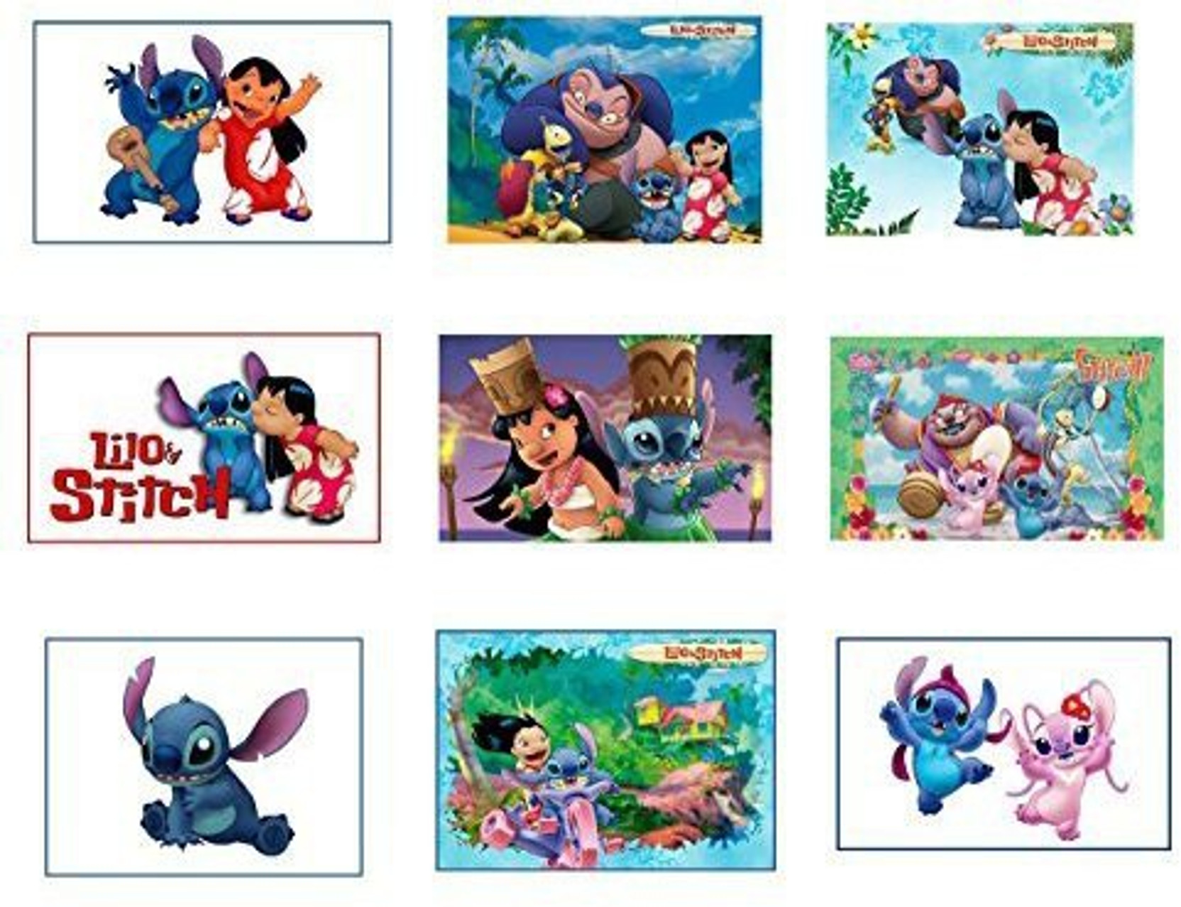 Genrc 9 Lilo And Stitch Stickers Birthday Party Favors 9 Lilo