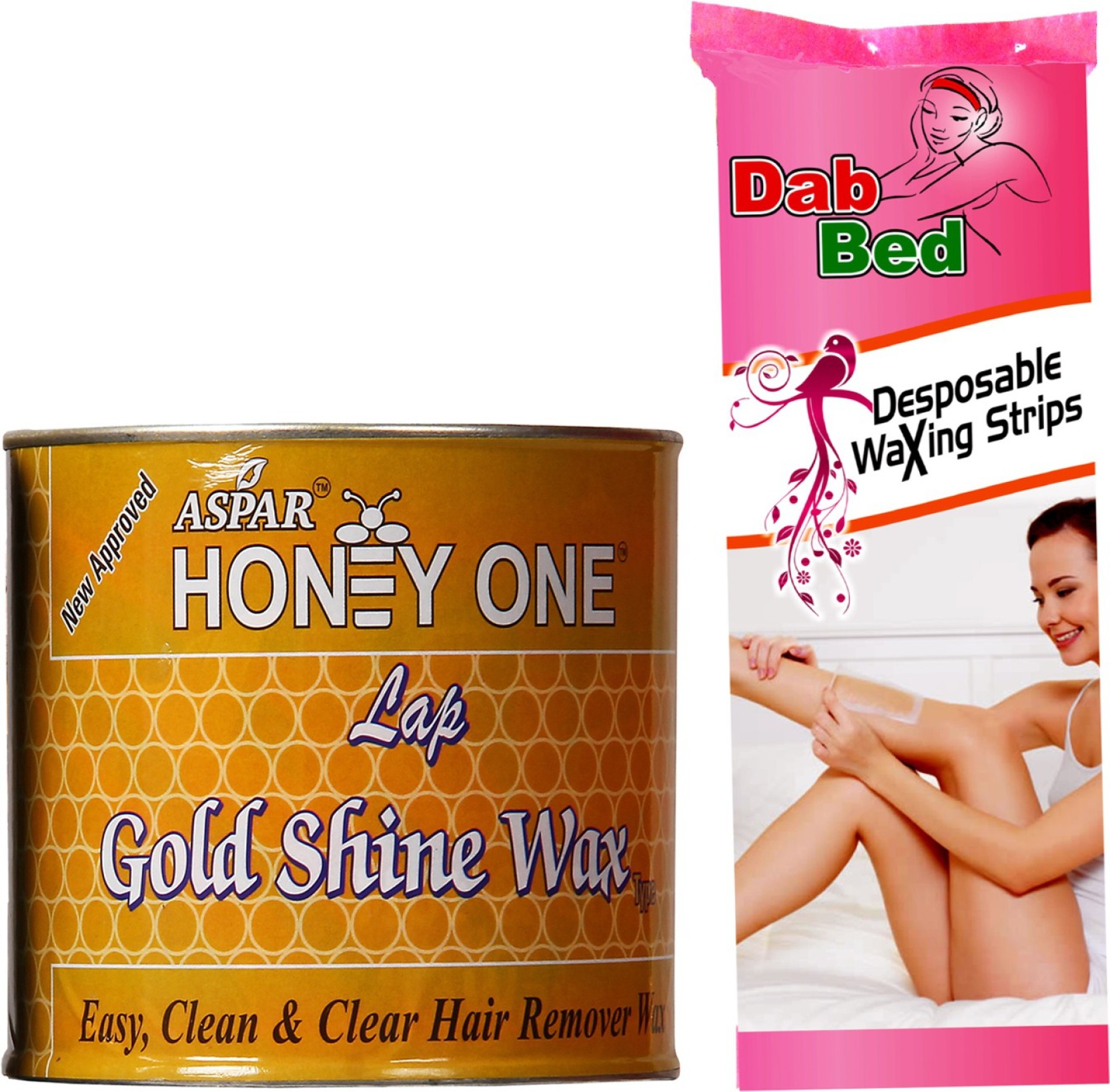 Aspar Honey One Gold Shine Hot Wax 600gm For Hair Removal With