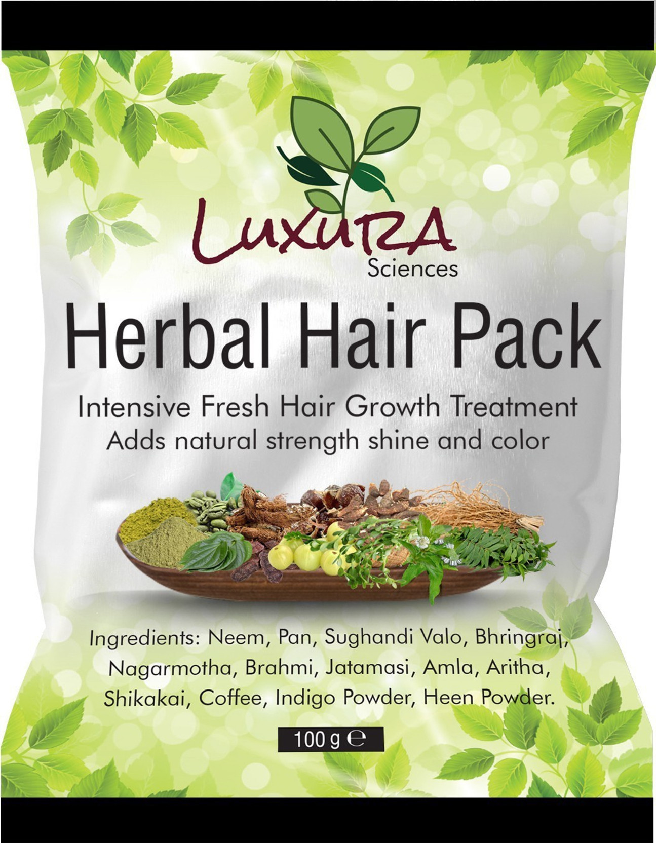 Luxura Sciences Natural Herbal Hair Pack For Dry Hair Hair Growth
